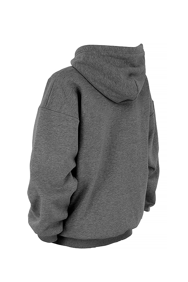 Halo-Dark Grey Oversized Hoodie