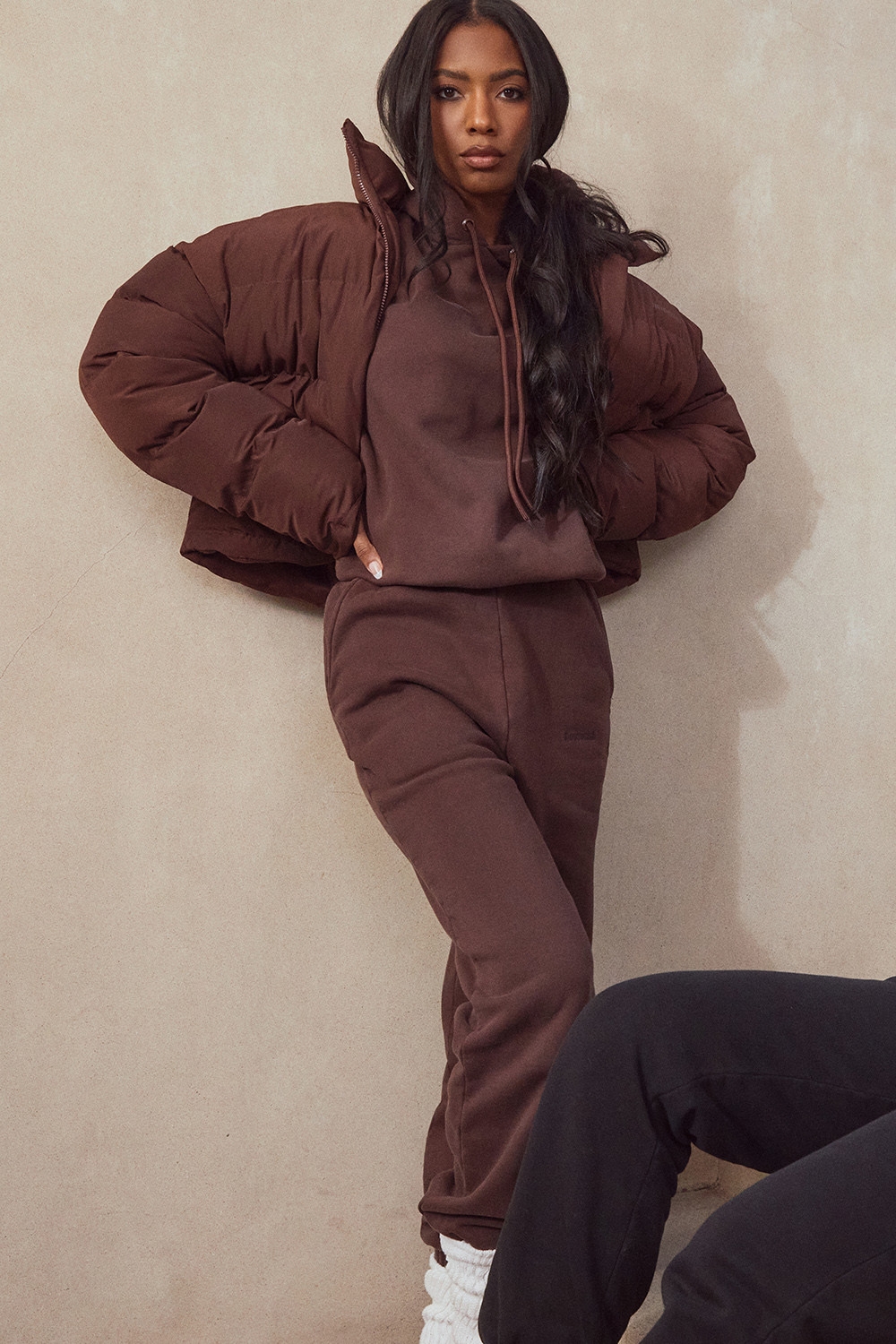 Halo-Chocolate Oversized Hoodie