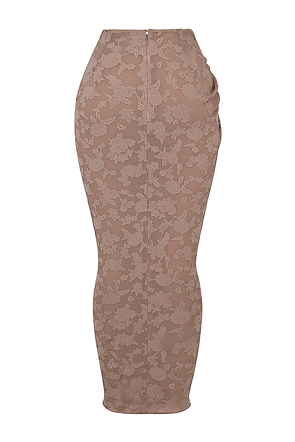 Vesper-Mushroom Maxi Skirt