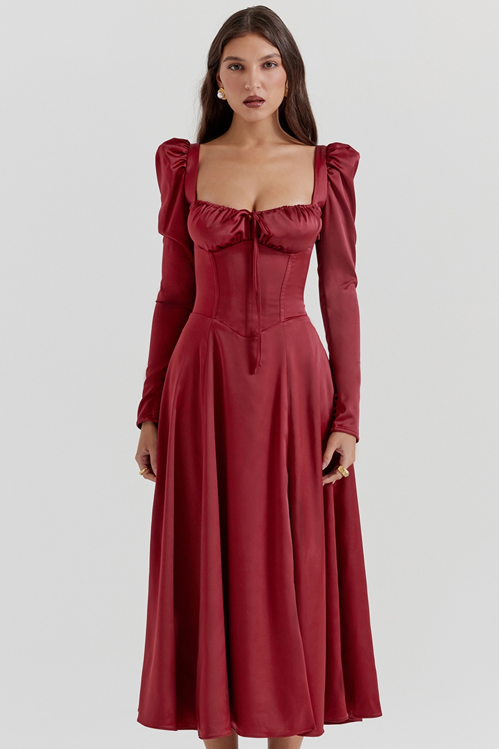 Sebille-Ruby Corset Midi Dress