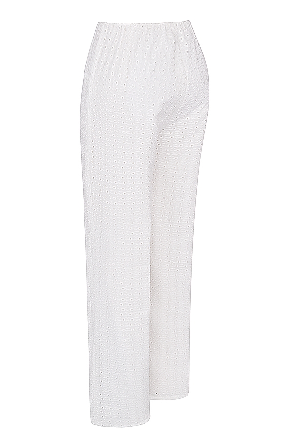 Frankie-White Broderie Anglais Trousers