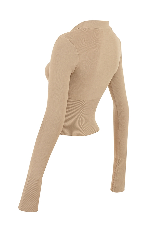 Marianne-Camel Knit Top - SALE