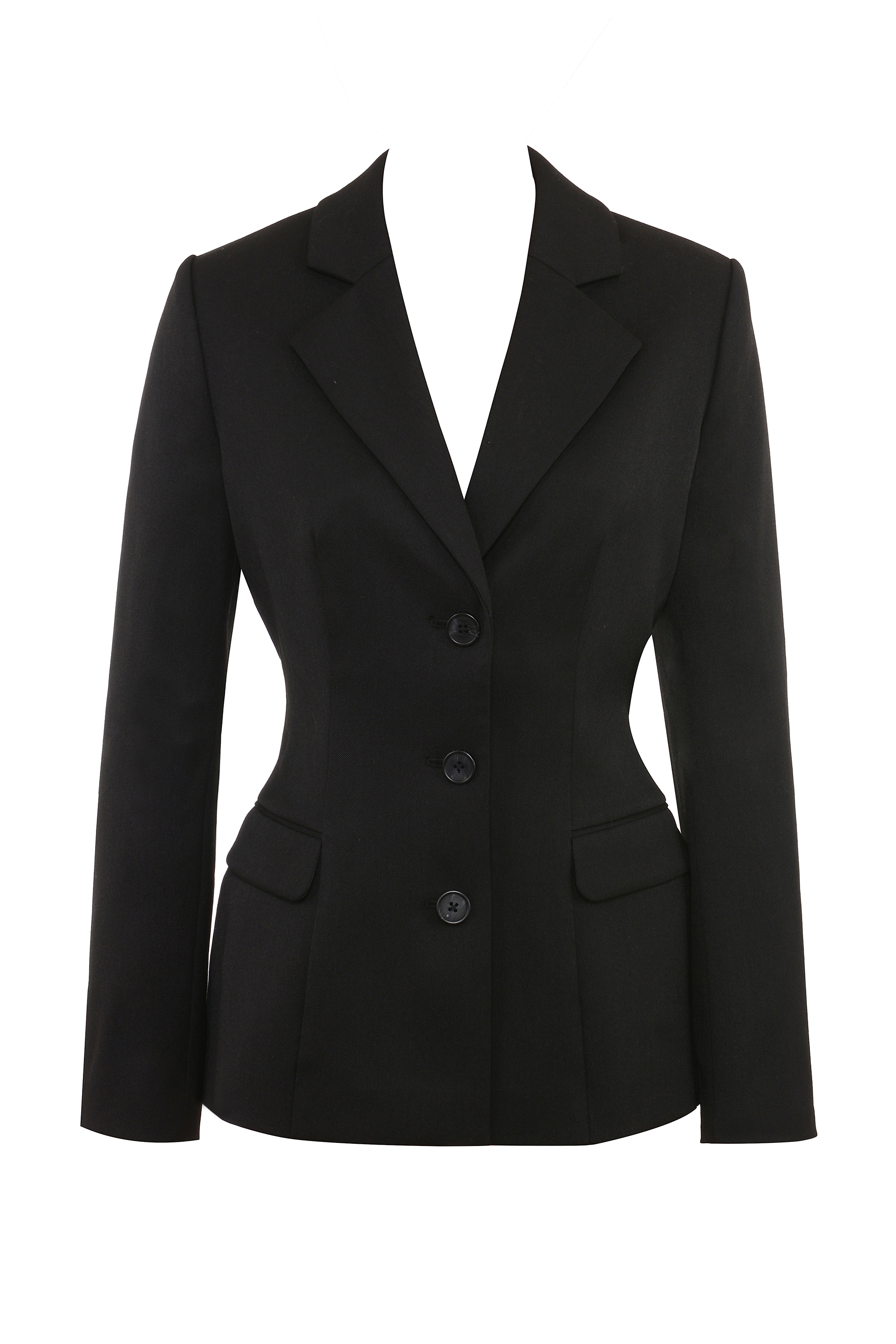 Aviva-Black Tailored Hourglass Jacket
