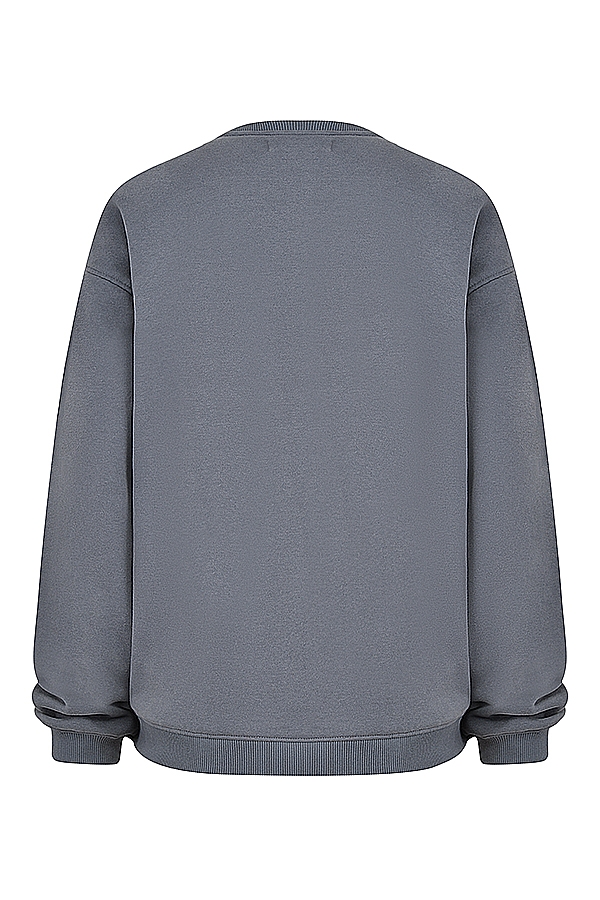 Haze-Slate Crew Neck Sweatshirt