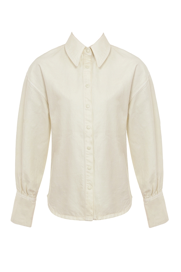 Zuri-Ivory Denim Shirt