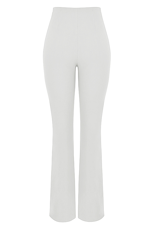 Laurel-Ivory High Waisted Trousers