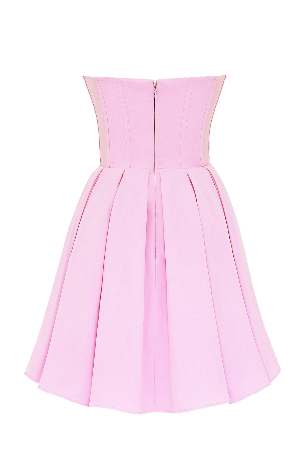 Mar-Cotton Candy Twill Strapless Mini Dress