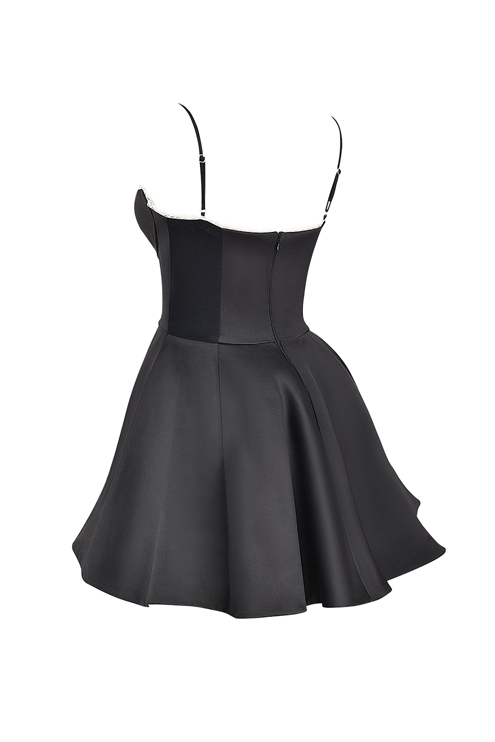 Minimoiselle-Black Tulle Mini Dress