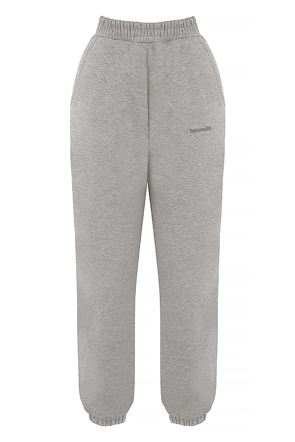 Sky-Light Grey Fleece Back Jogging Trousers