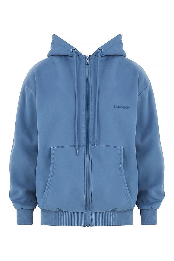 Storm-Azure Zip Through Hoodie