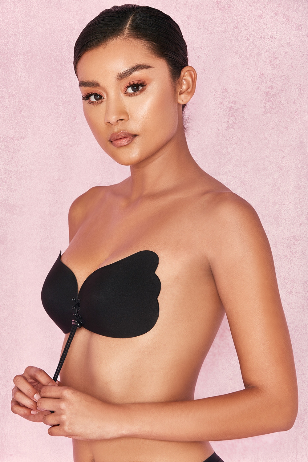 Ultra-Push Up Invisible Bra - Black