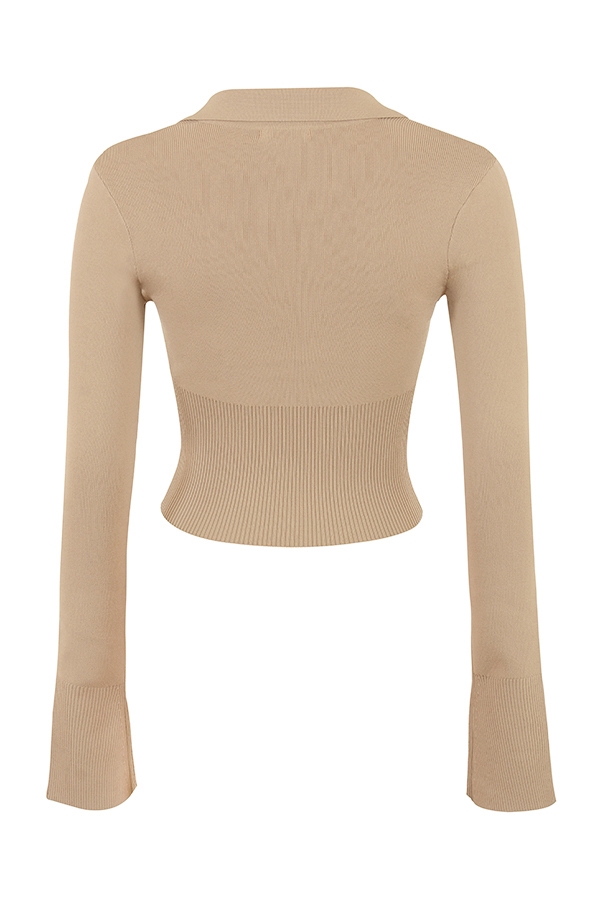 Marianne-Camel Knit Top - SALE