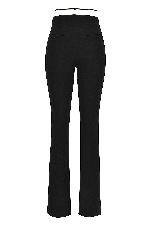 Layla-Black V-Front Trousers