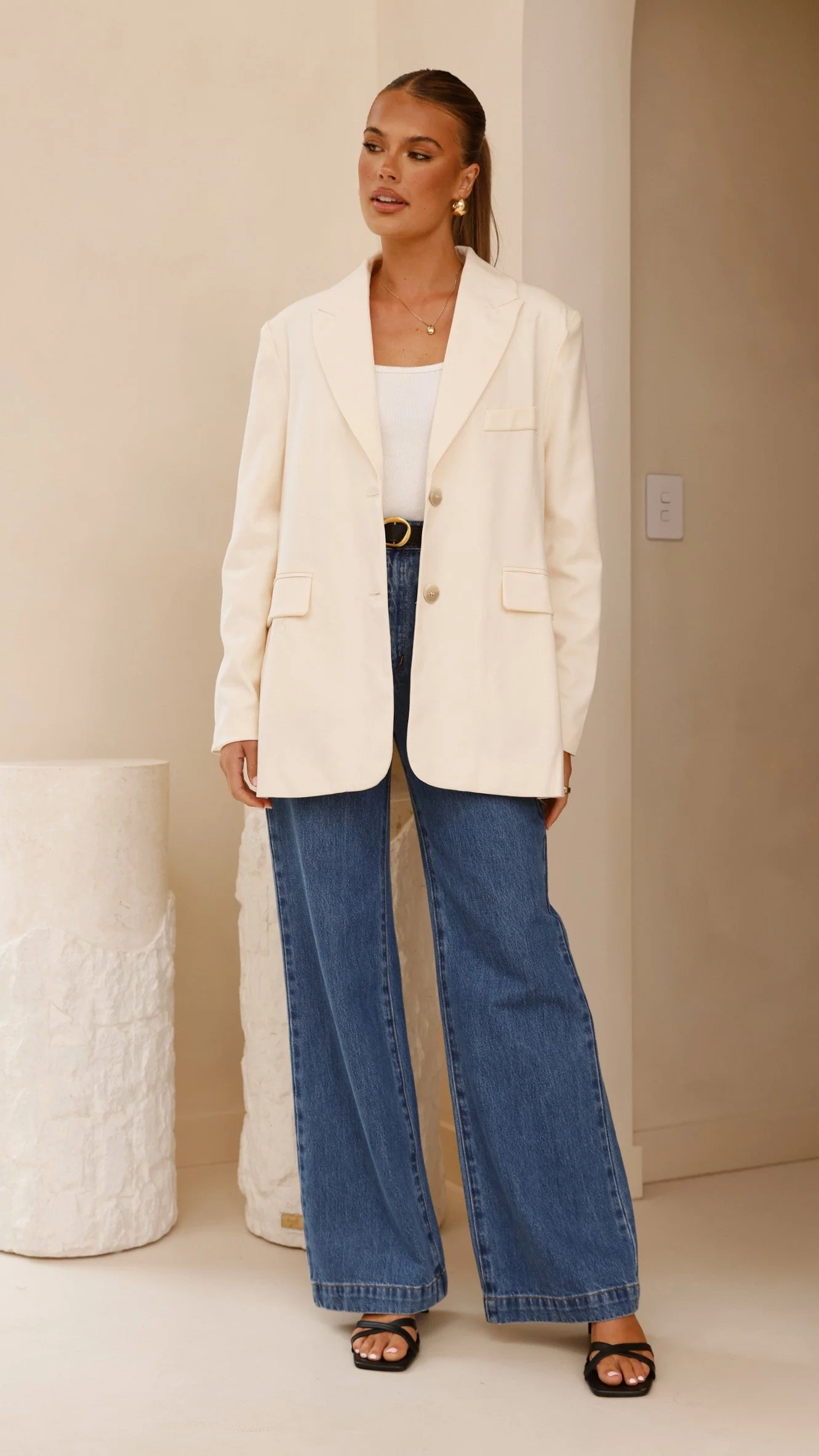 Shannon Blazer - Cream