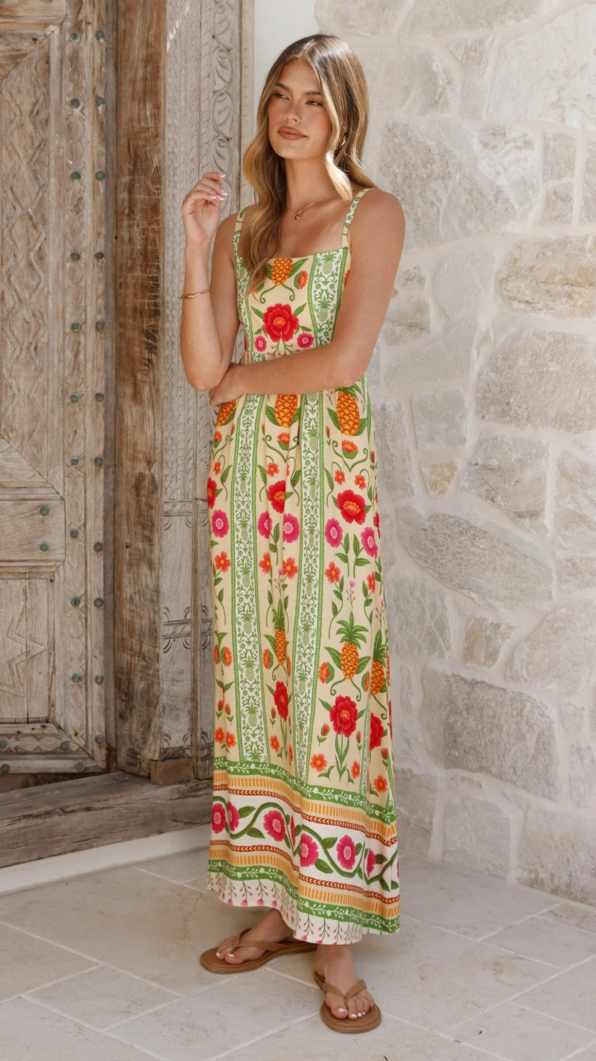 Keziah Maxi Dress - Sunkissed Print