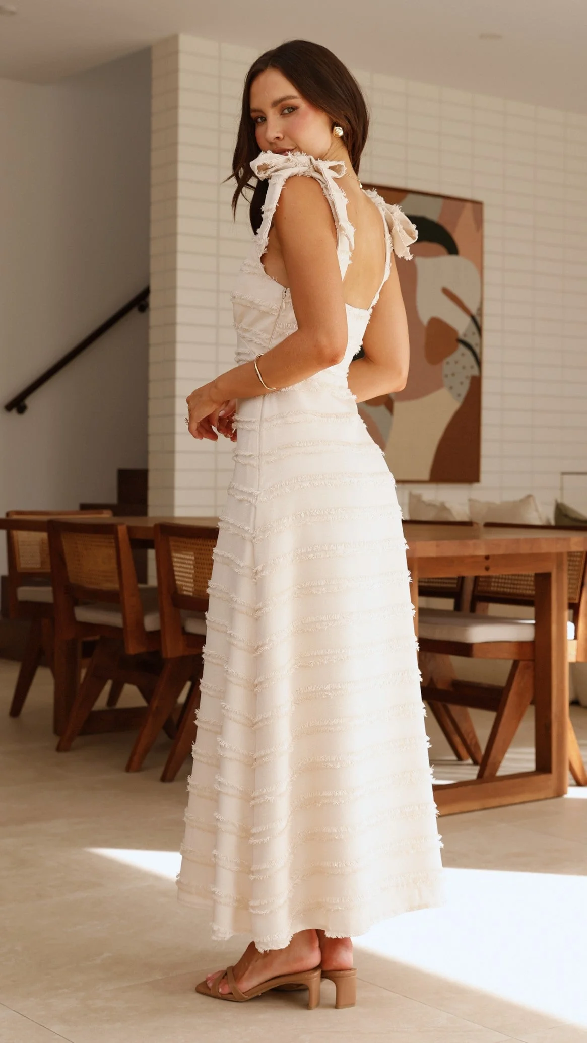 Dela Maxi Dress - Cream