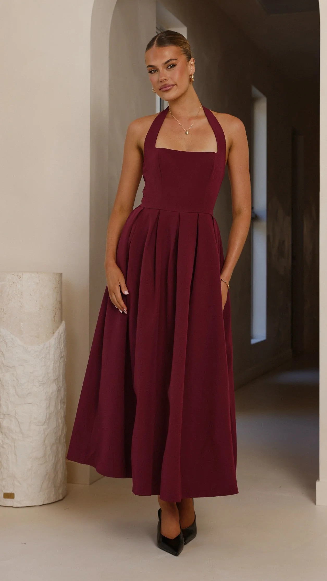 Kristen Maxi Dress - Wine