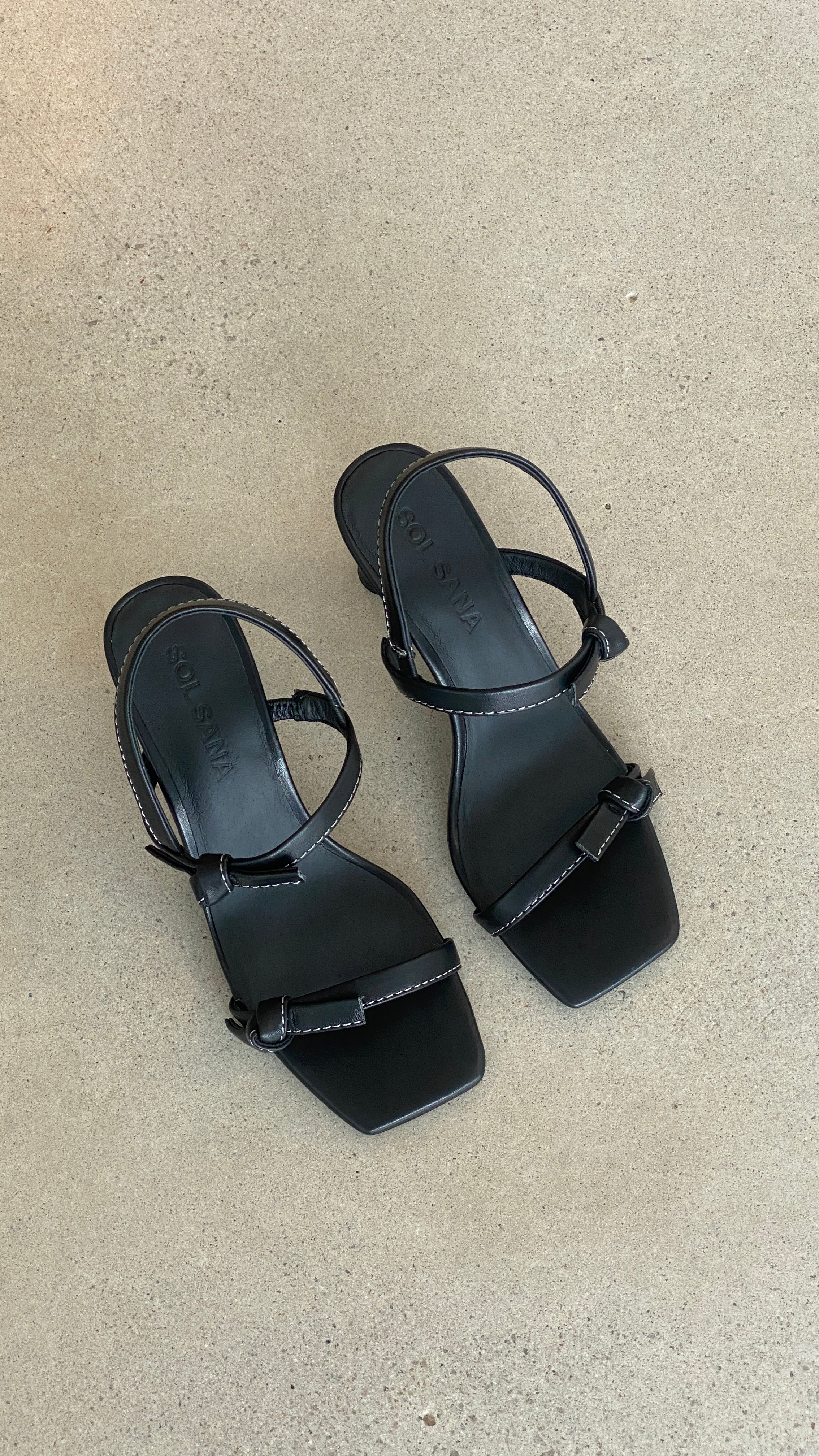 Sol Sana Manzoni Heel - Black