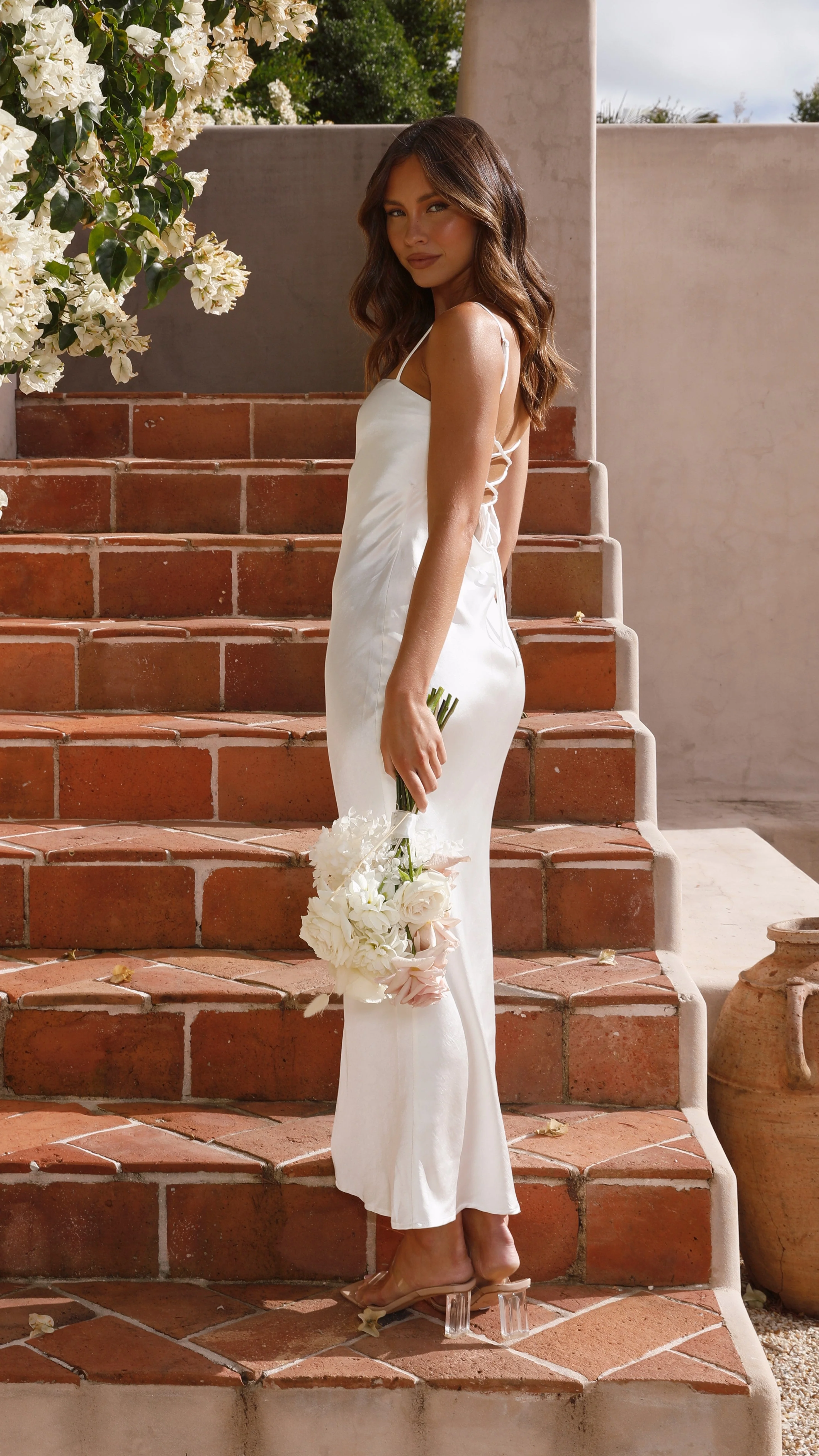 Keira Maxi Dress - Pearl