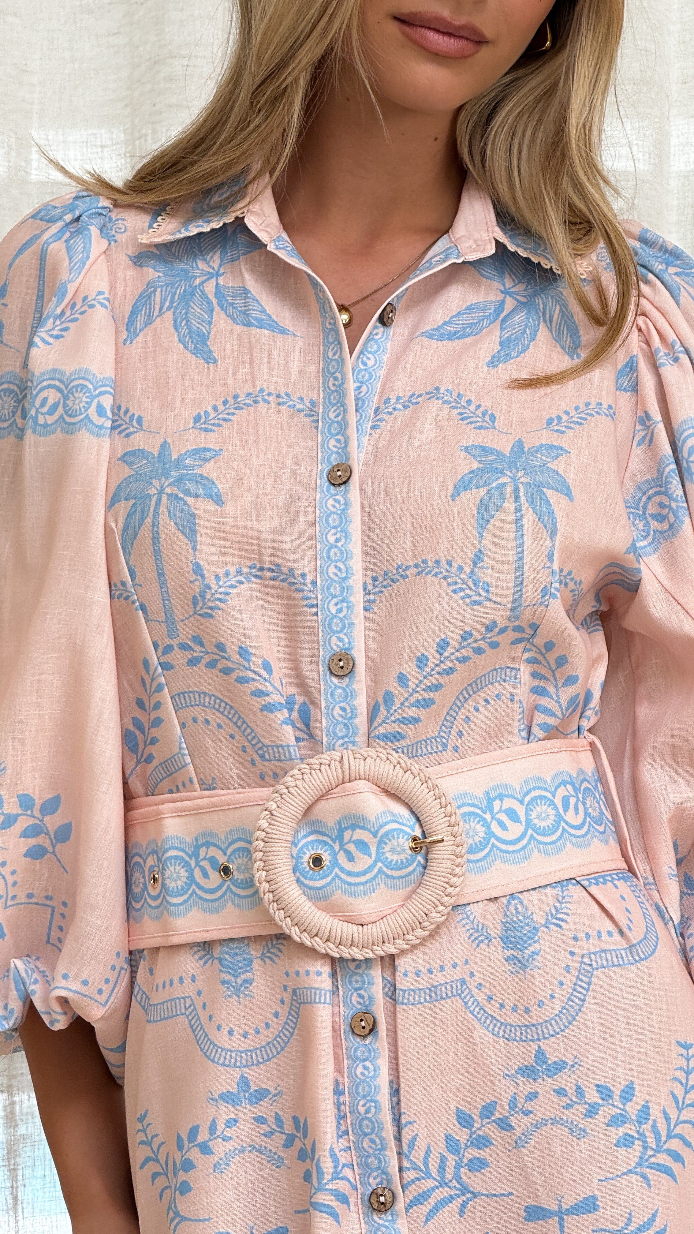 Xander Long Sleeve Maxi Dress - Blue