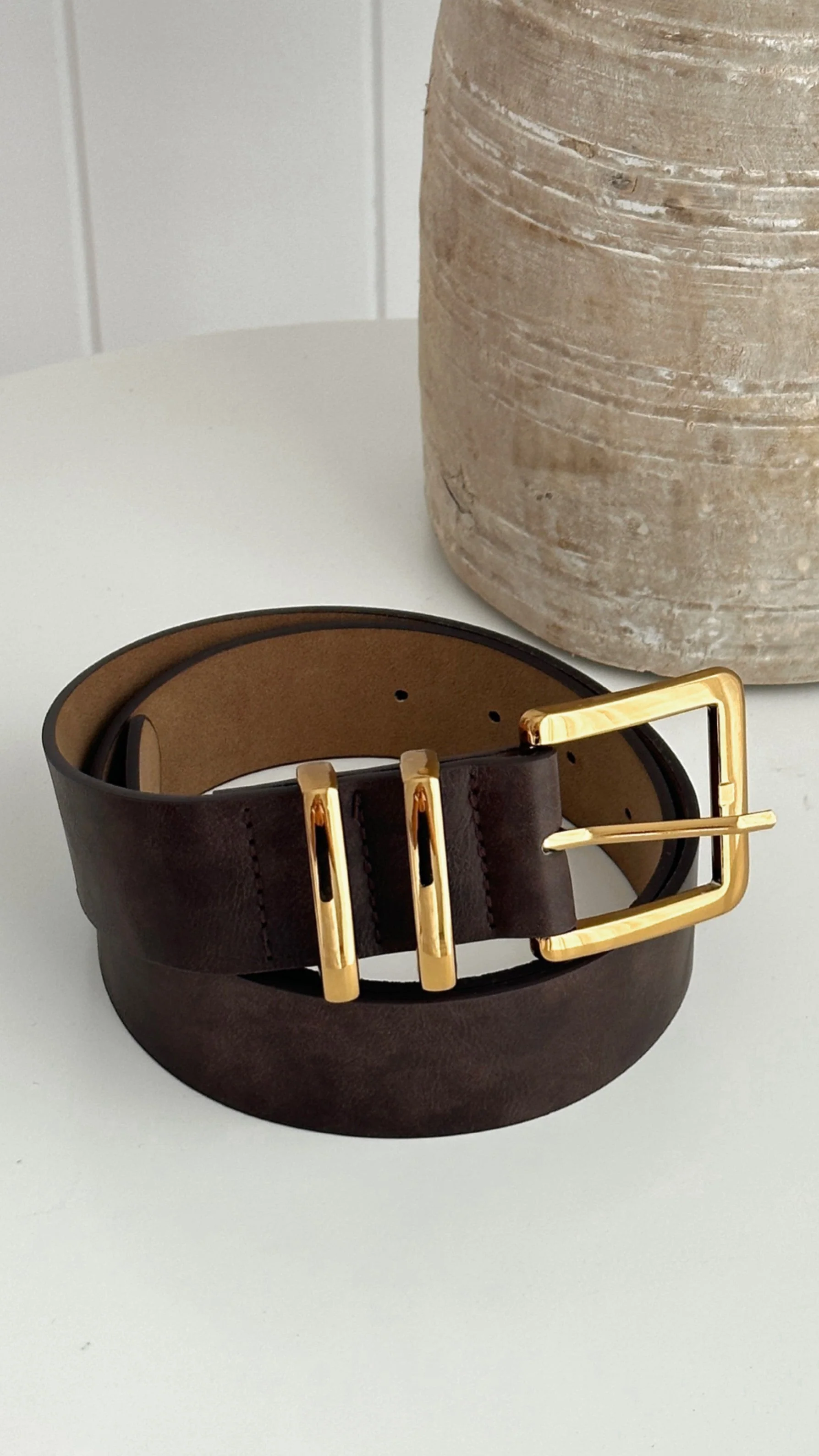 Jabilo Belt - Brown / Gold