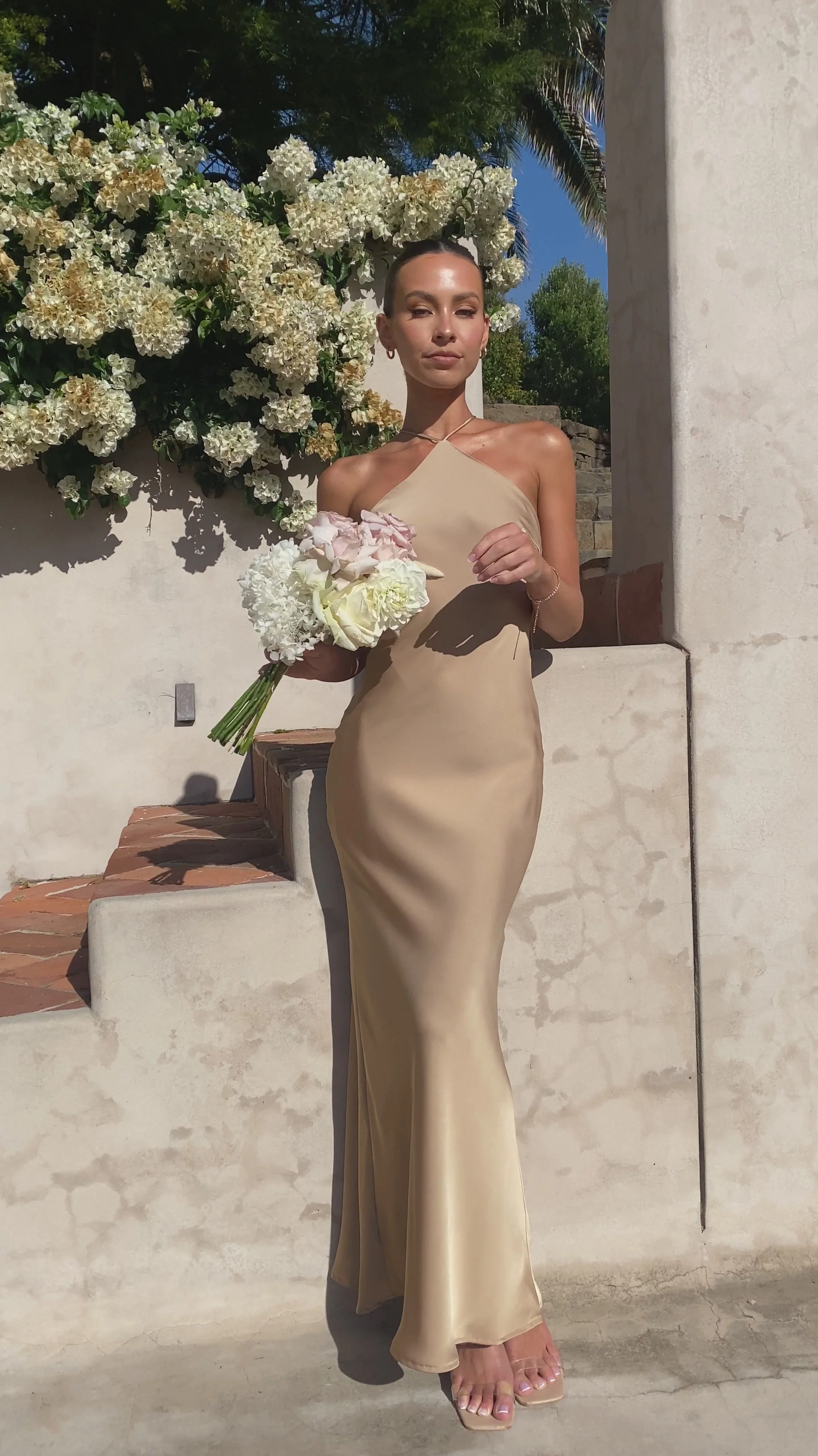 Chiara Maxi Dress - Latte