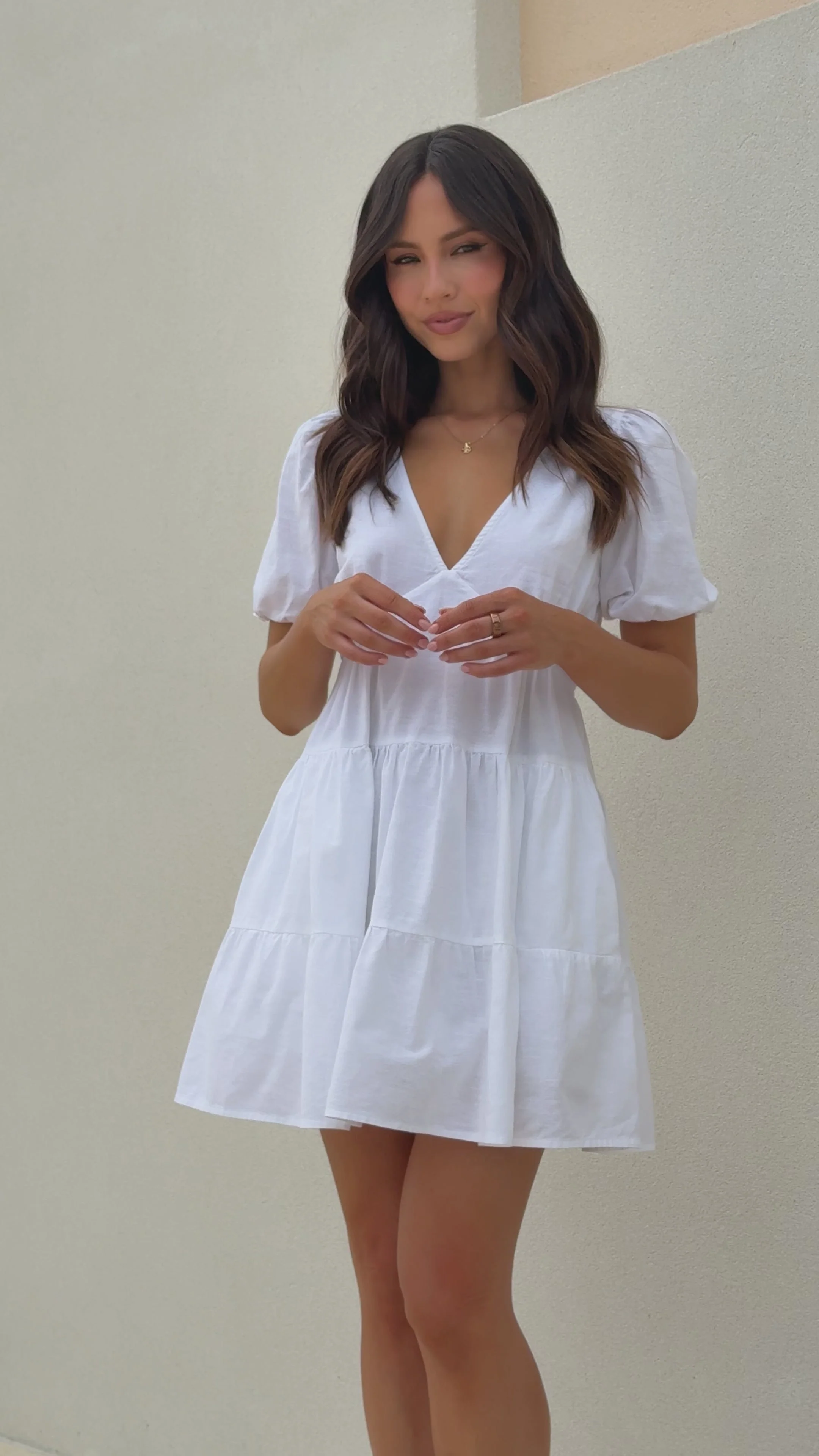 Billie Mini Dress - White
