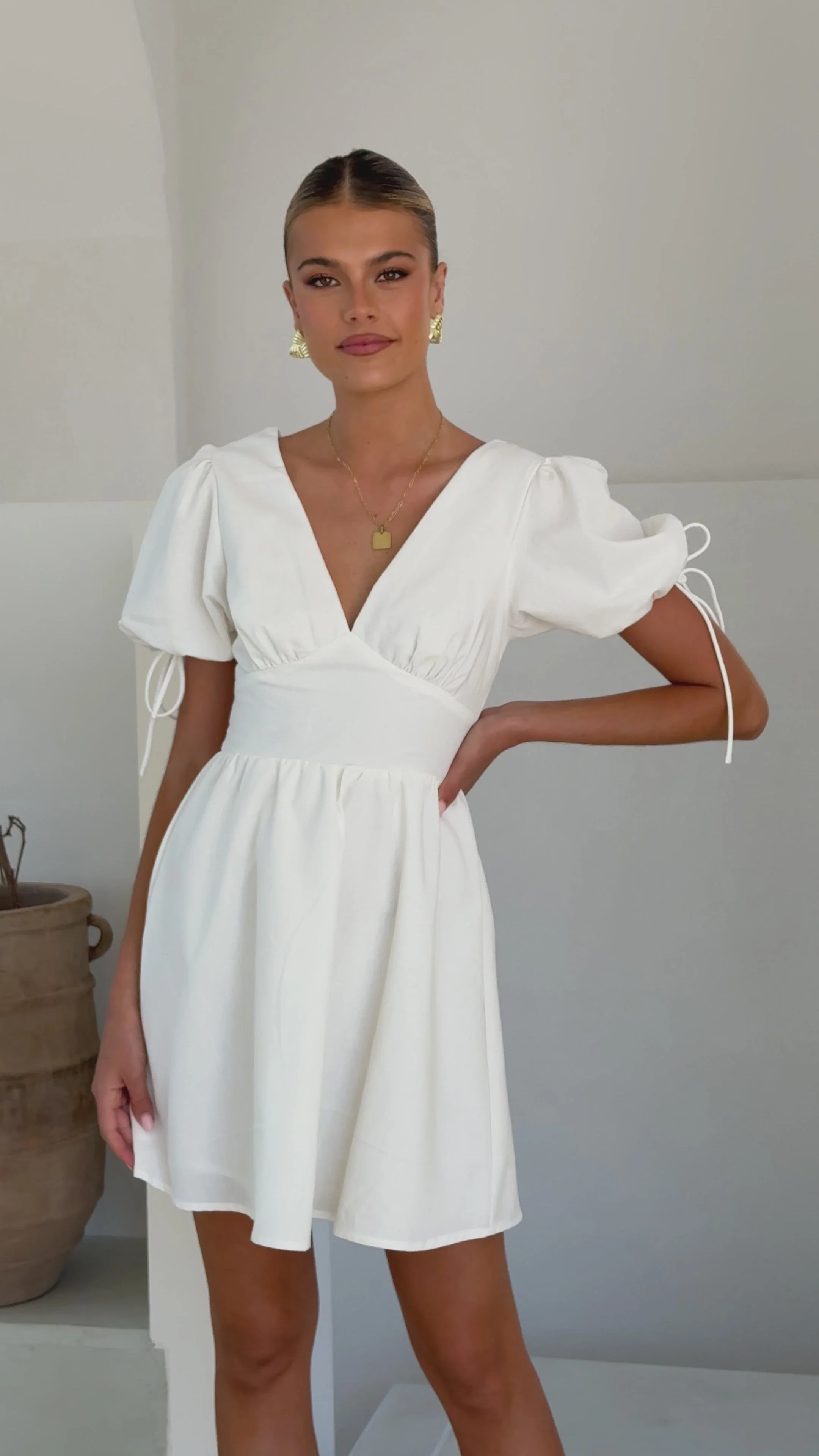 Verve Mini Dress - White