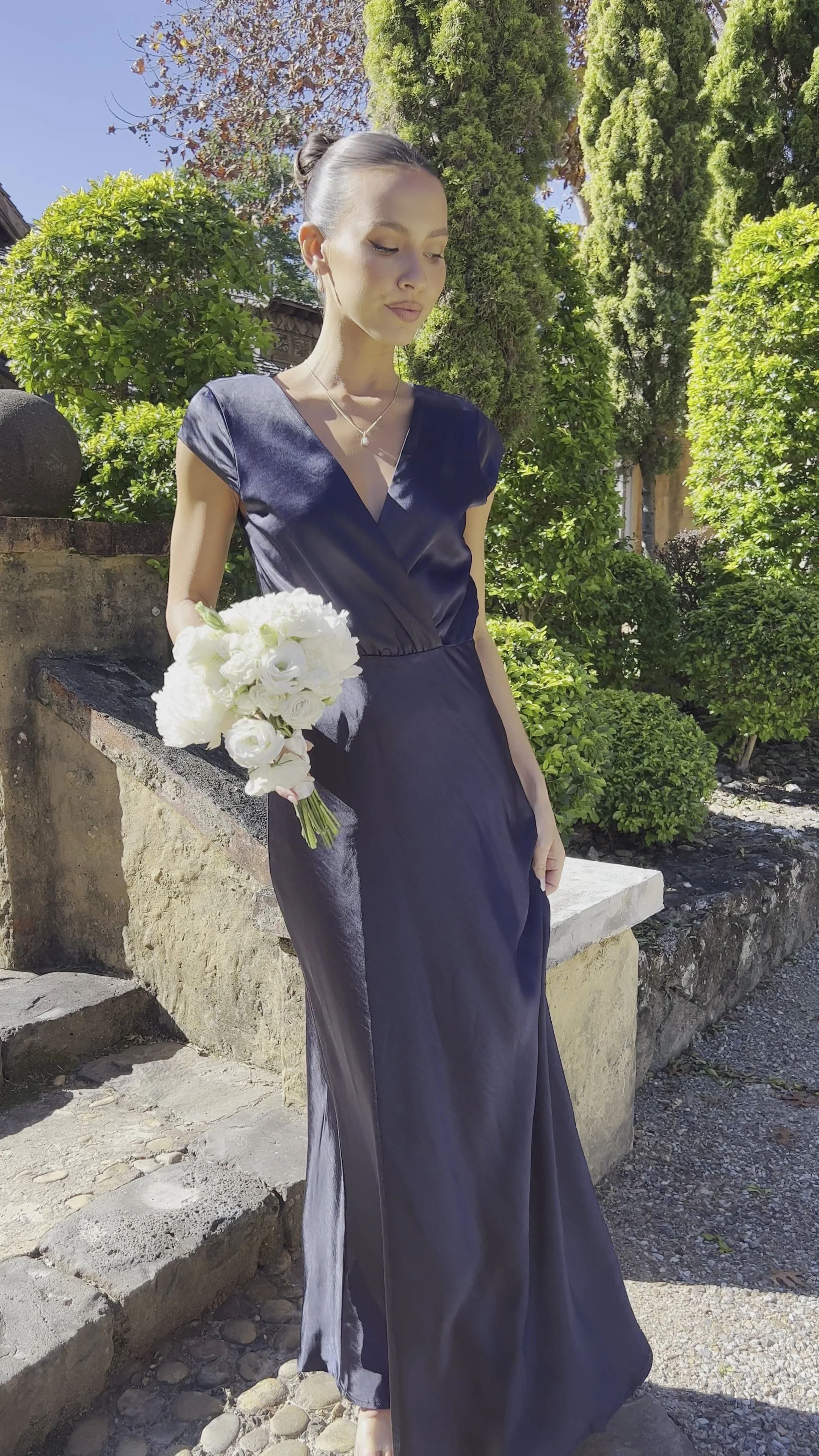 Selma Maxi Dress - Navy