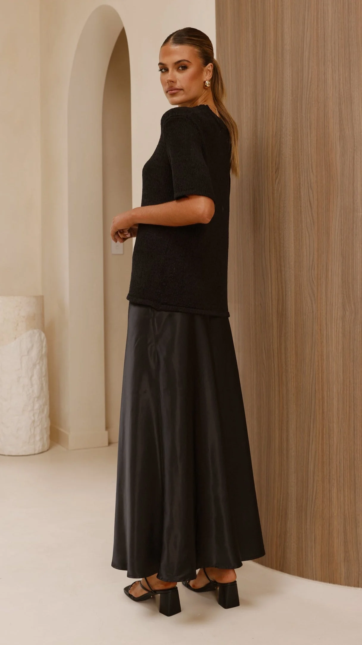 Amara Knit Top - Black