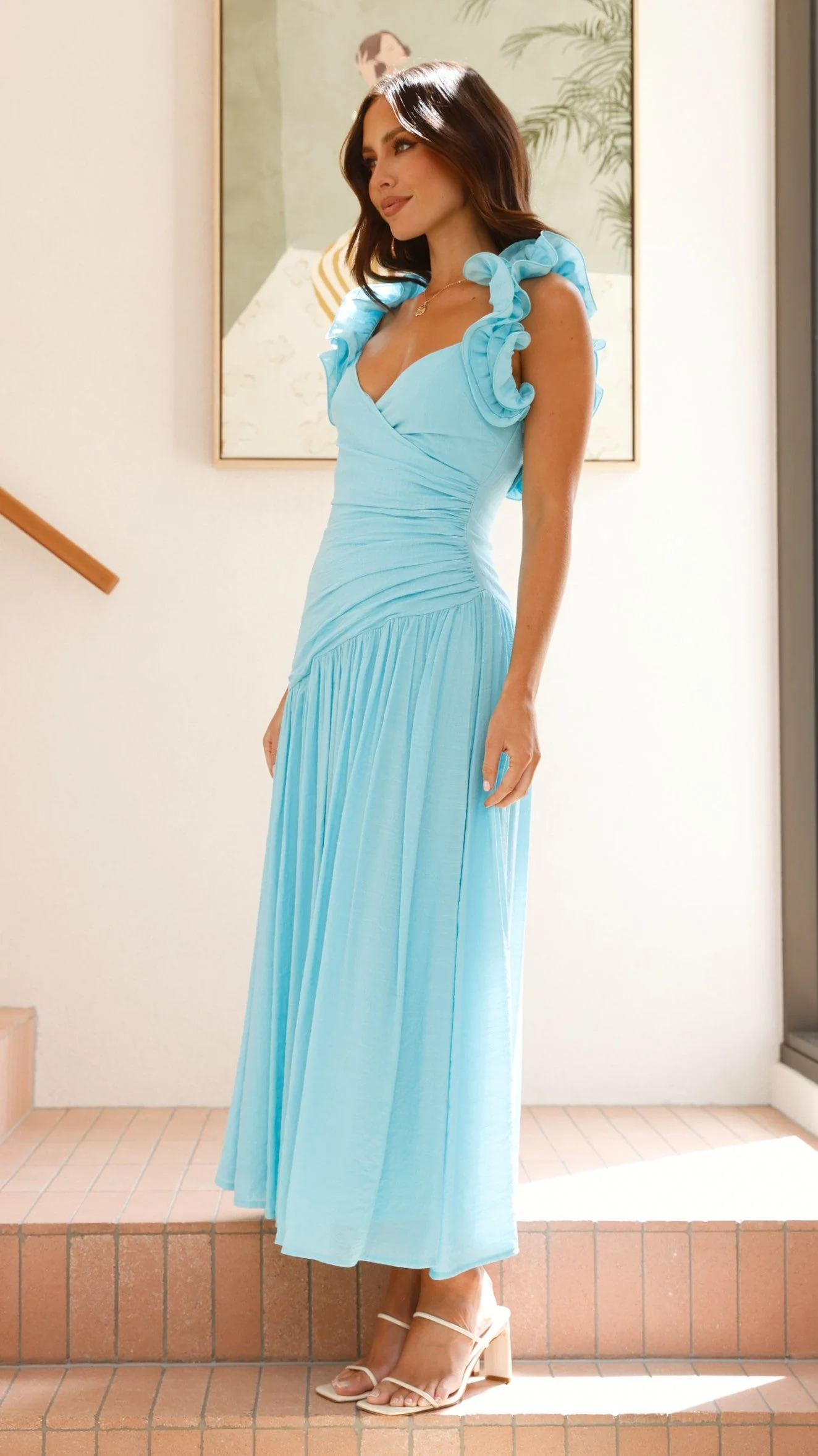 Alma Maxi Dress - Blue