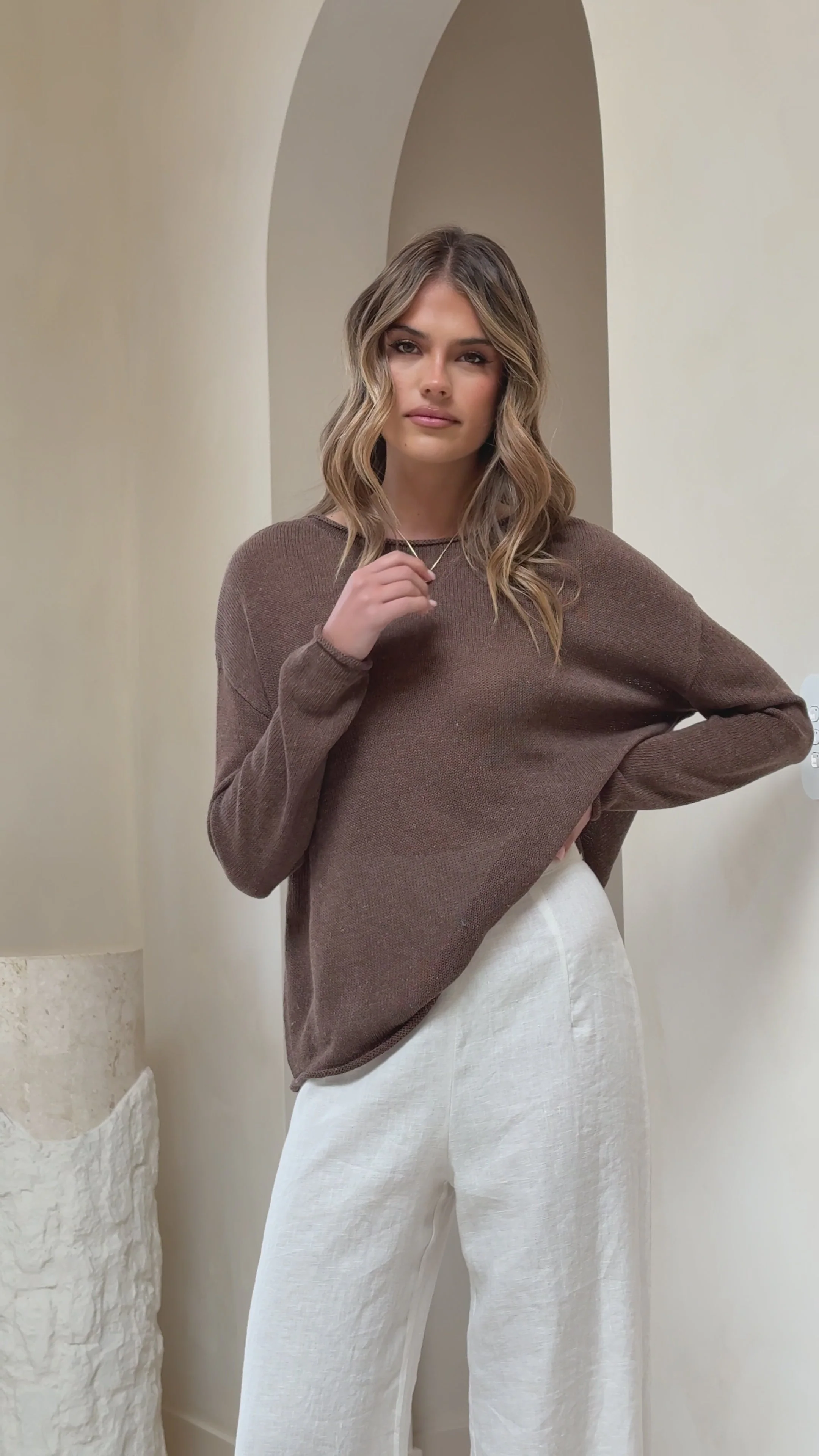 Lakoa Knit Top - Mocha