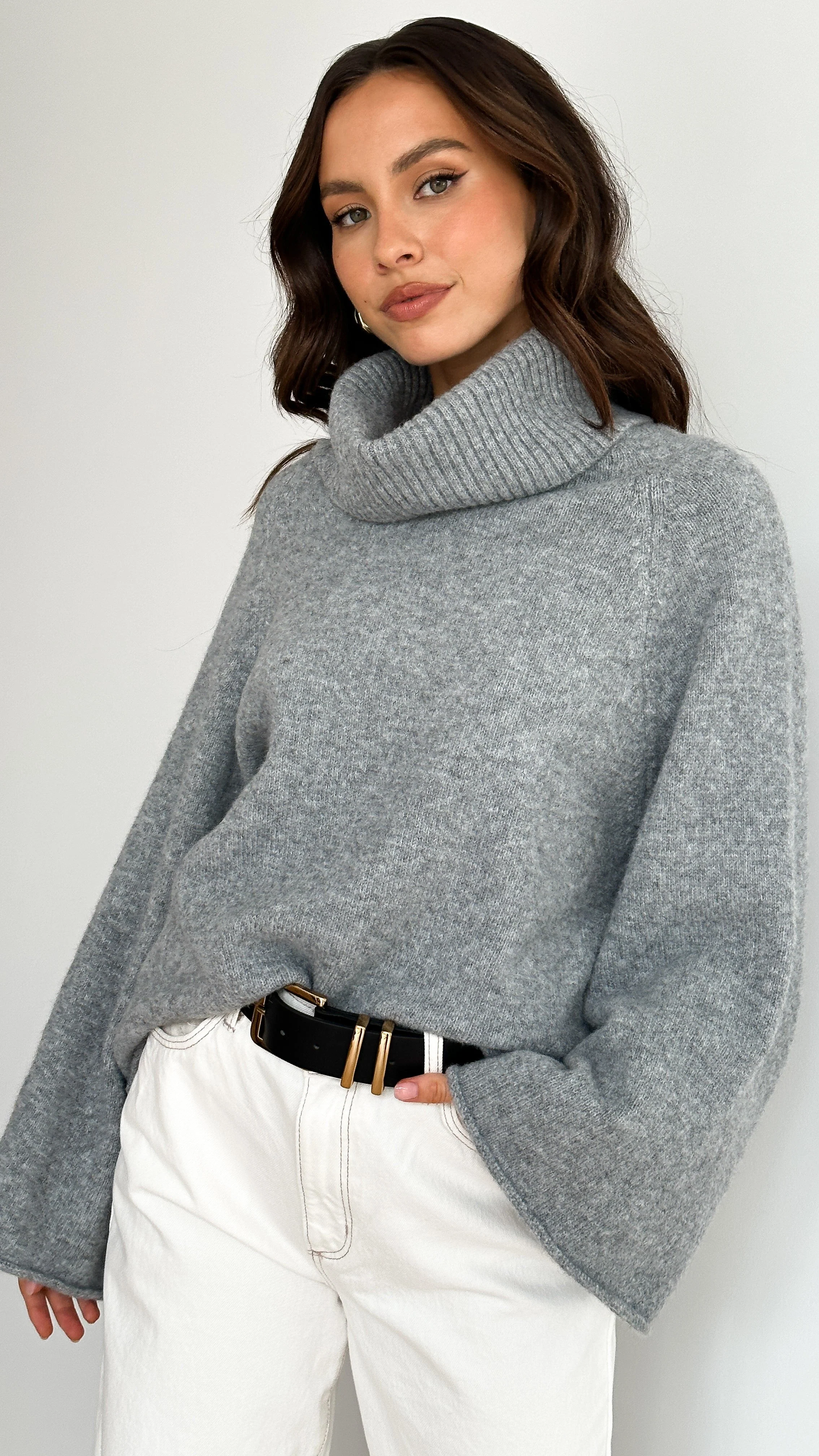 Jacques Knitted Jumper - Grey