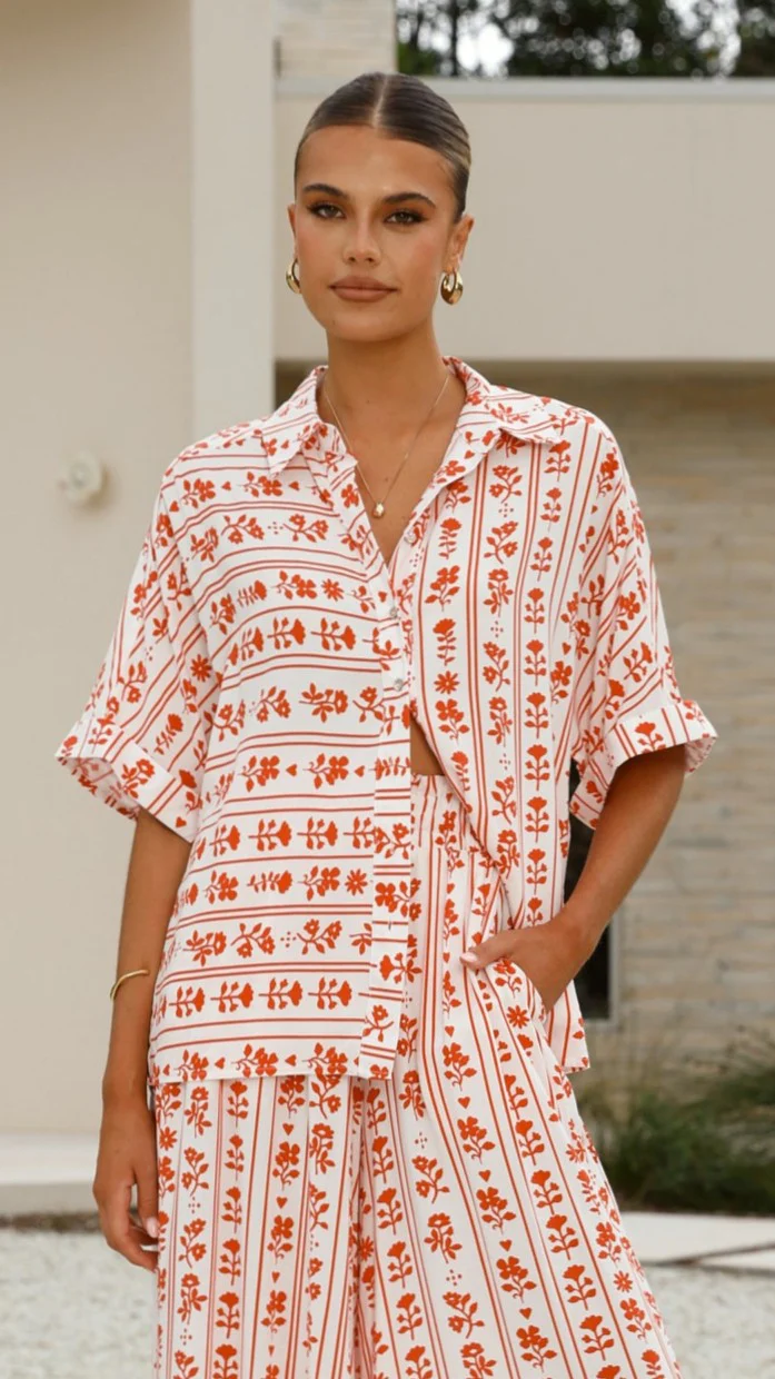 Daley Button Up Shirt - Floral Love