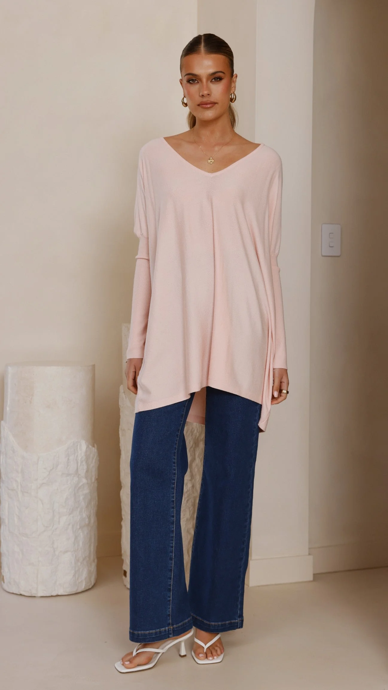 Amalia Knit Top - Blush