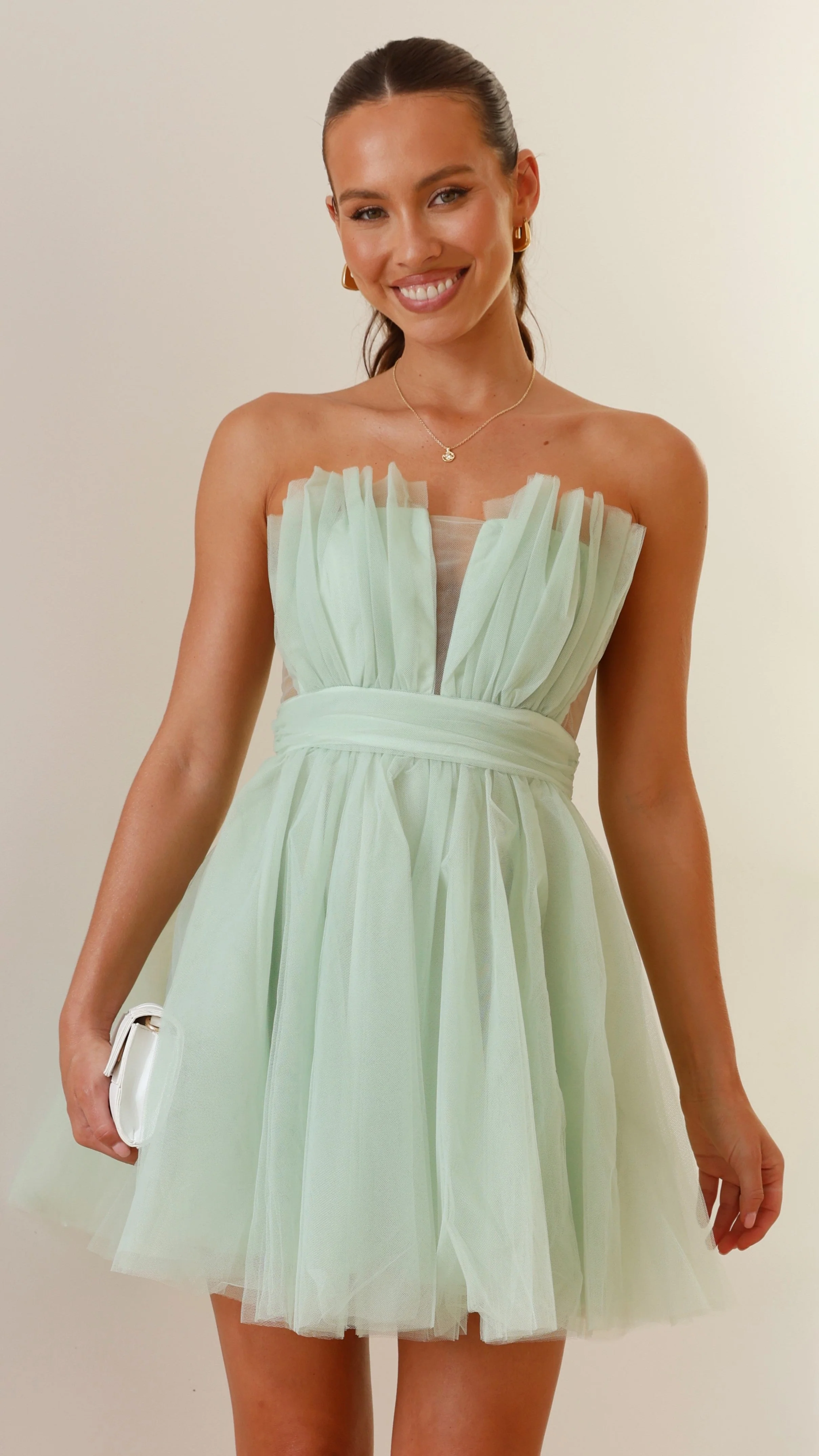 Mylee Mini Dress - Sage