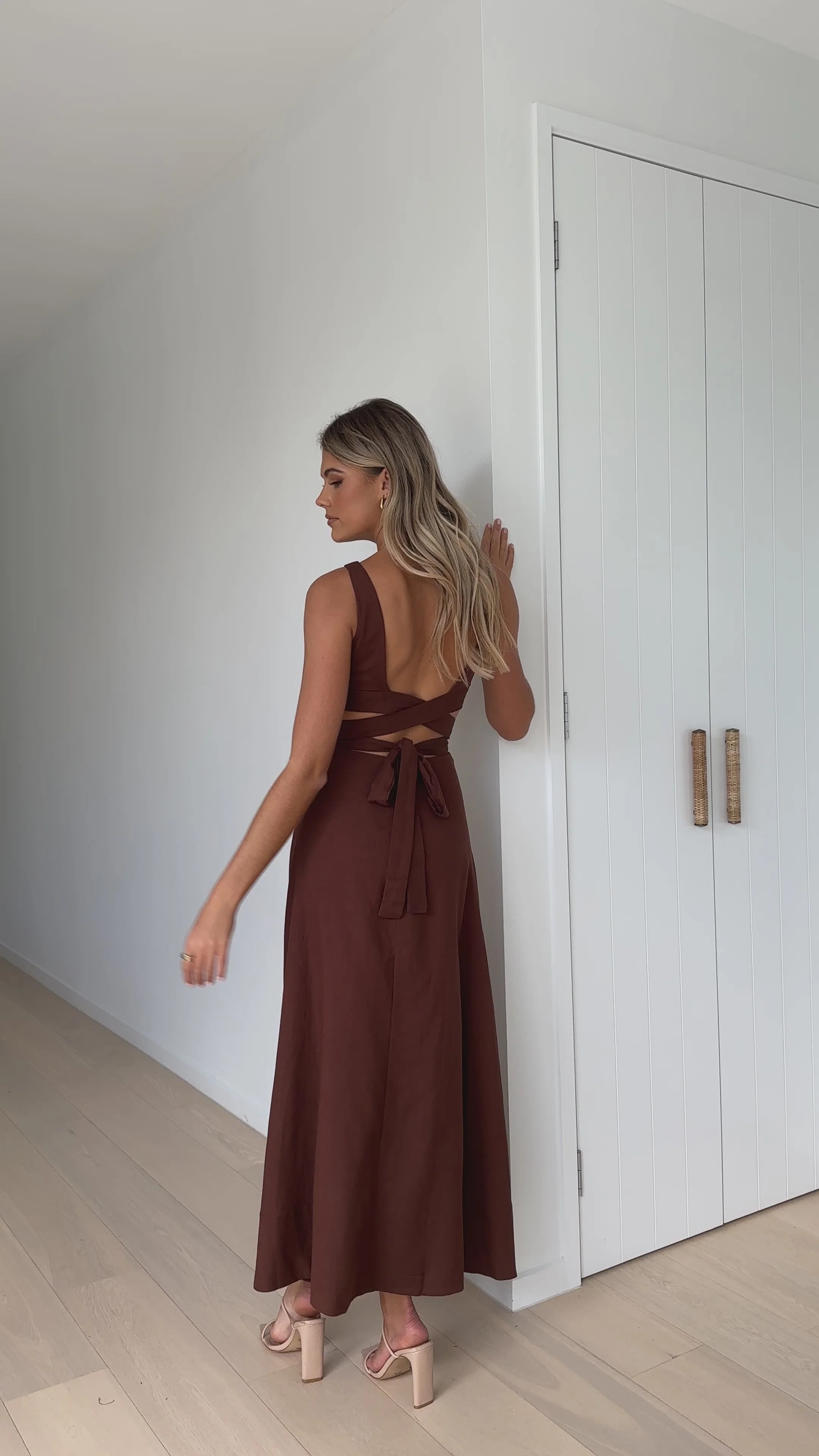 Kimberley Maxi Dress - Chocolate