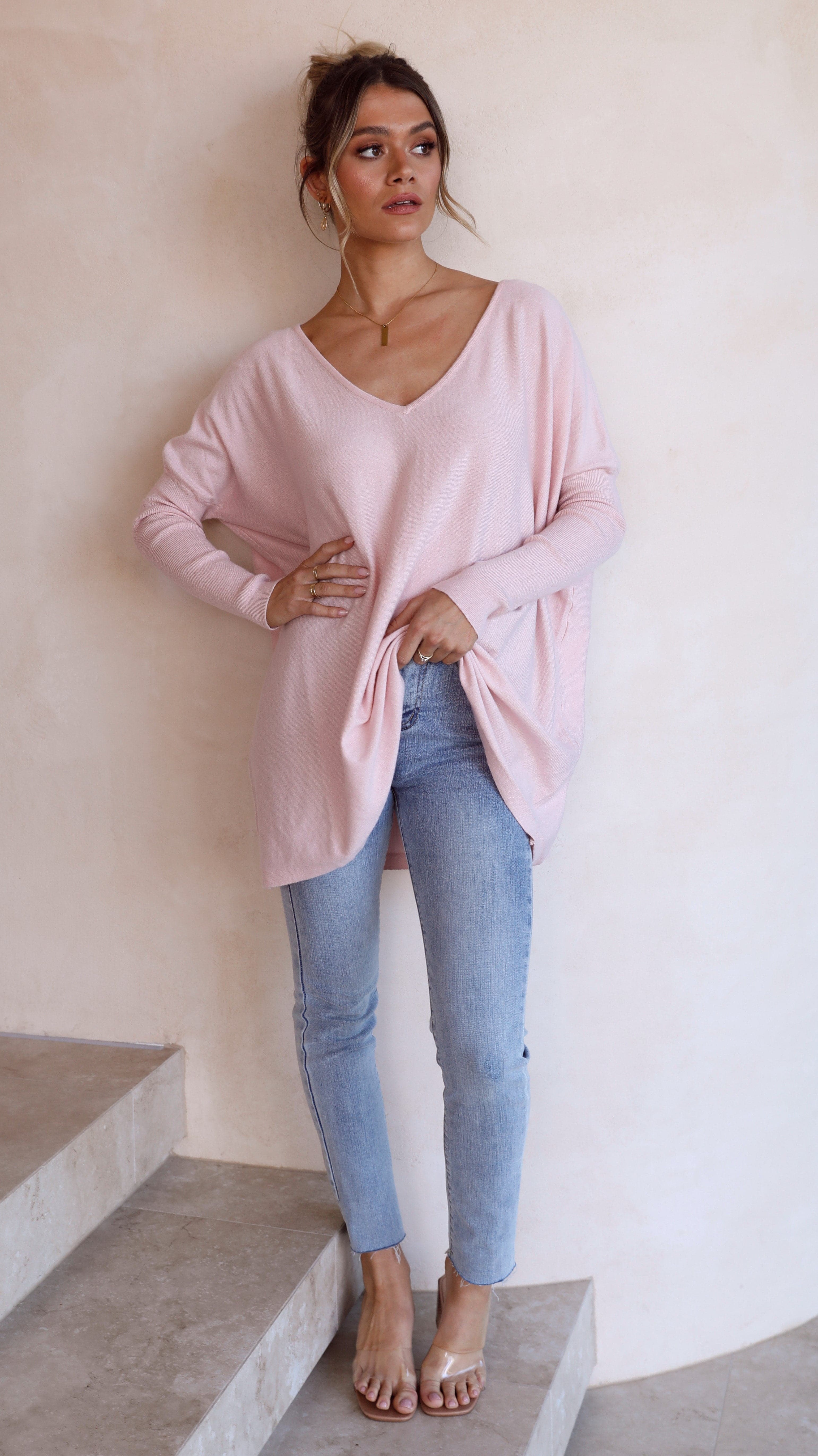 Amalia Knit Top - Blush