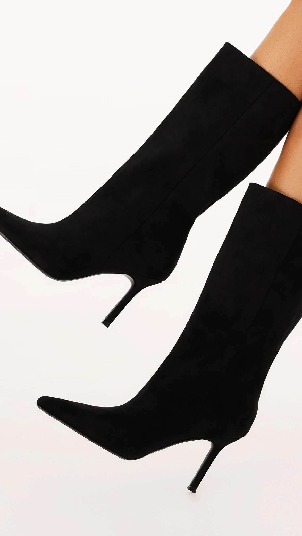 Nour Boots - Black Suede