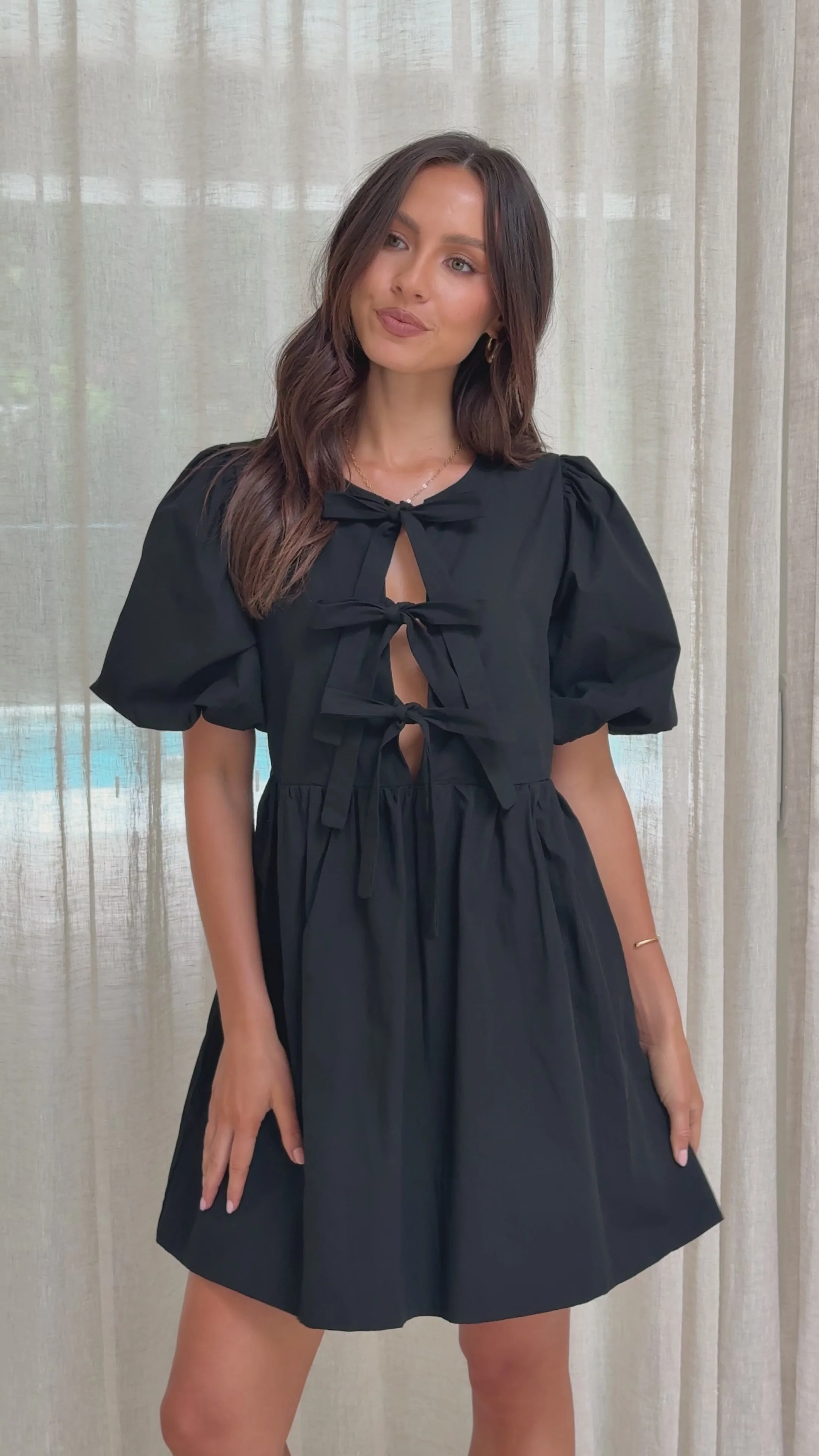 Arana Mini Dress - Black