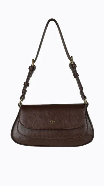 Nikki Shoulder Bag - Choc Crinkle