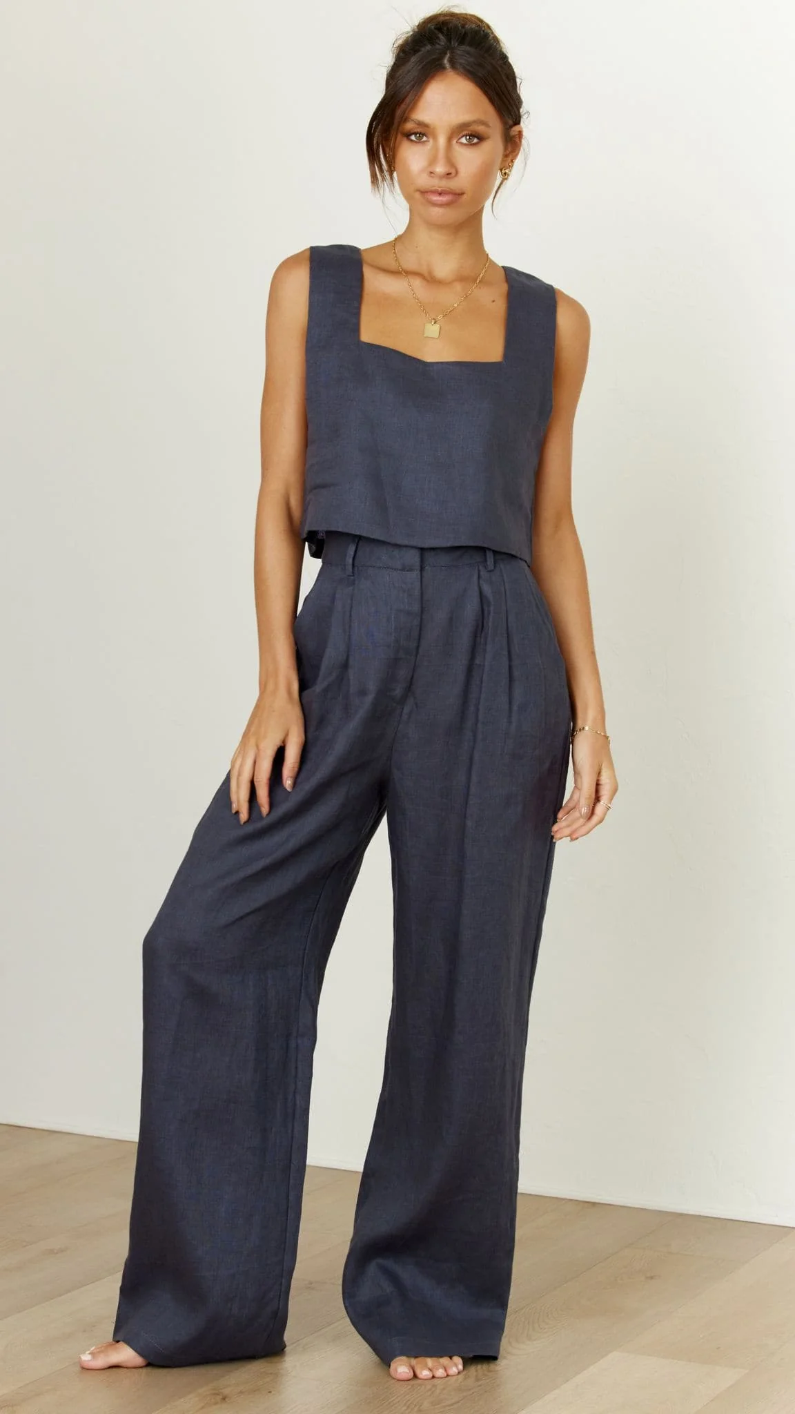 Tillie Crop Top - Ink