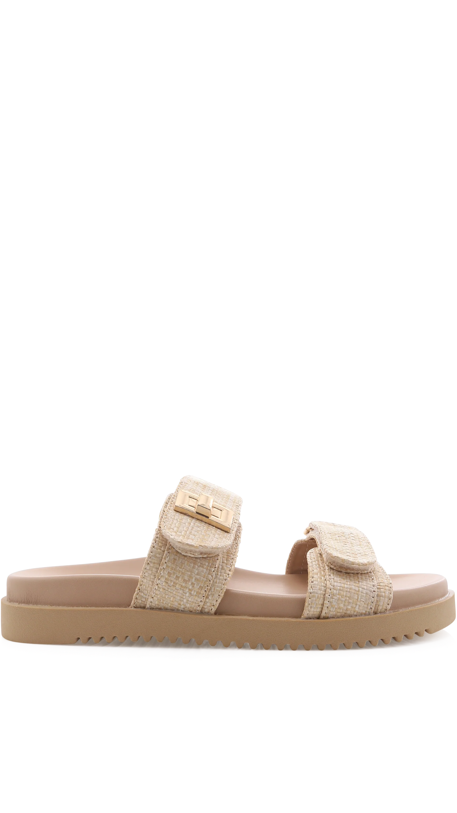 Amylee Slide - Natural Raffia