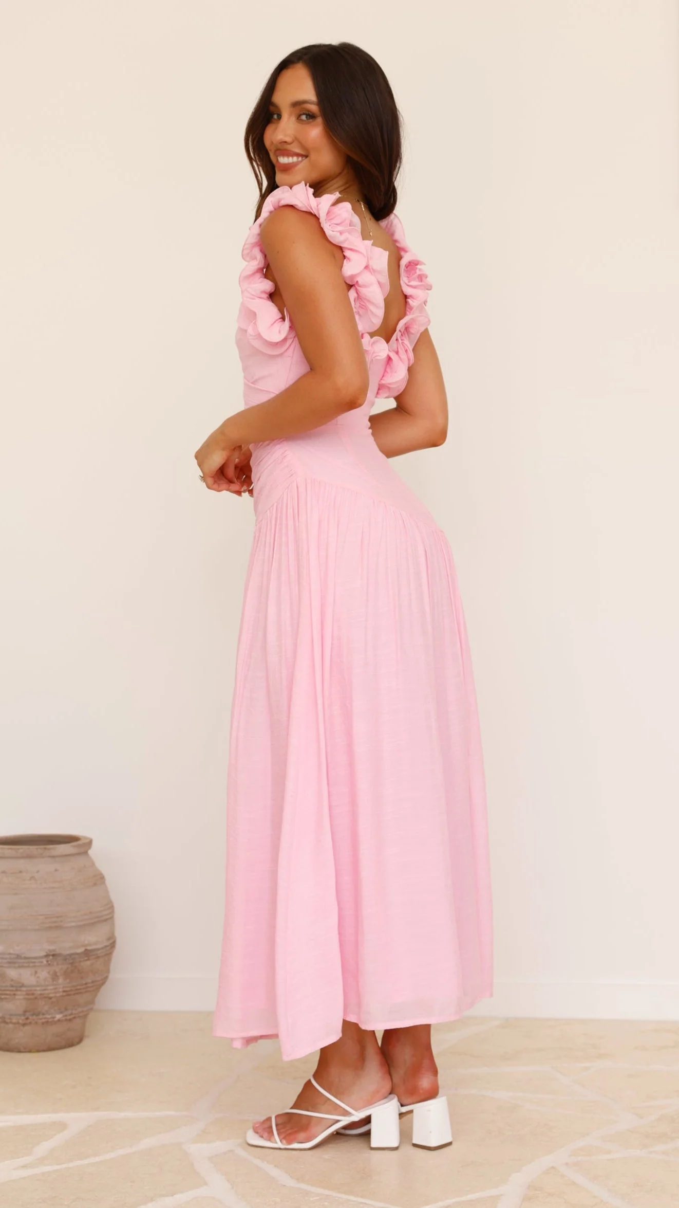 Alma Maxi Dress - Pink