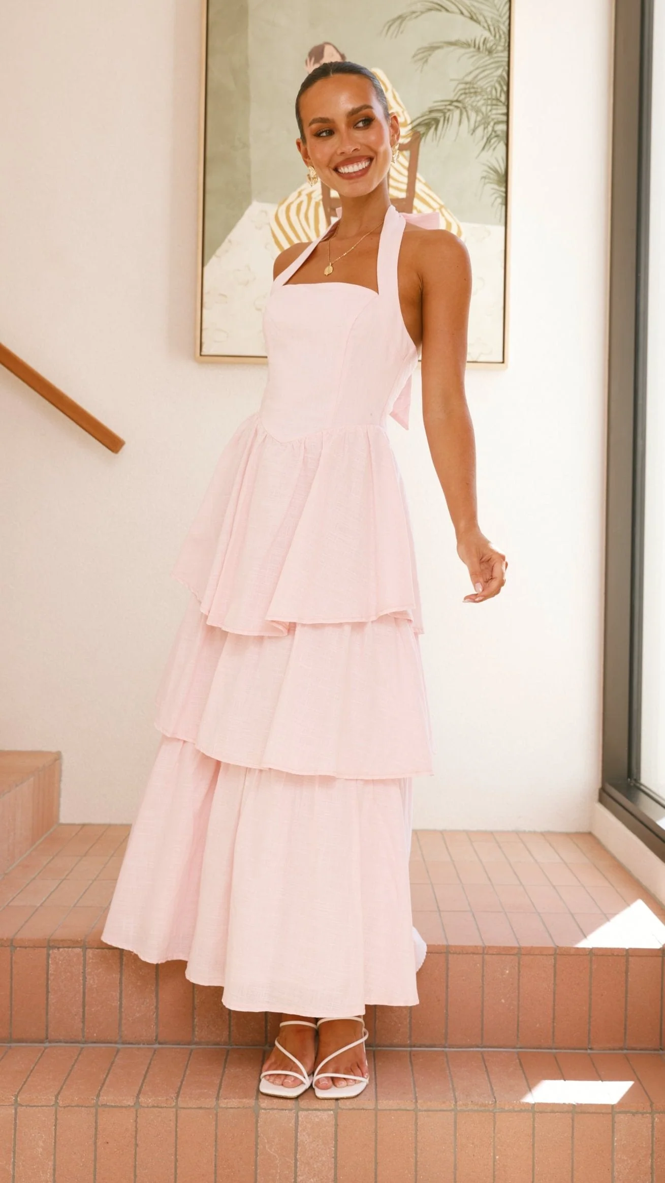 Danais Maxi Dress - Pink