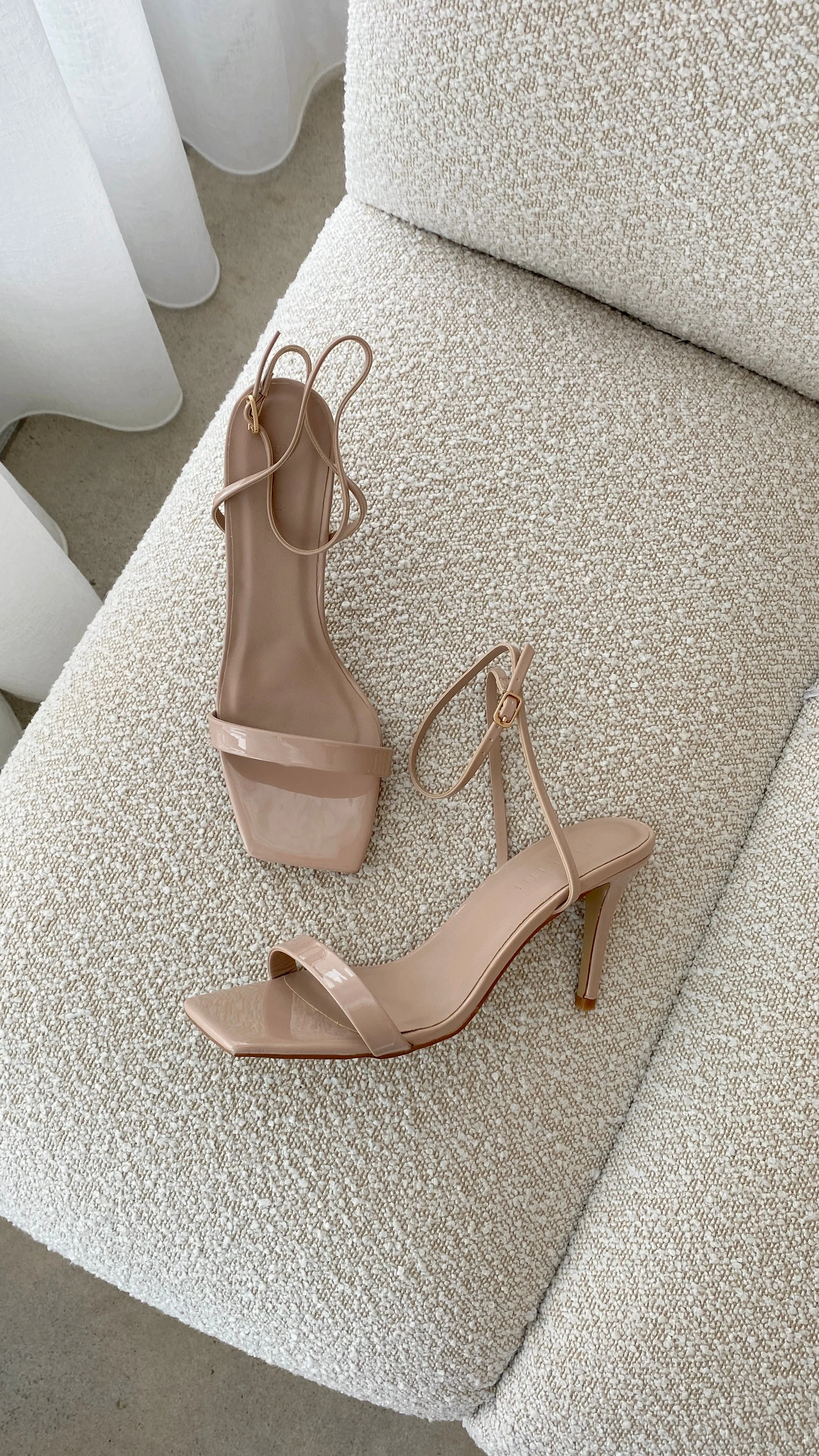 Octans Heels - Latte Patent