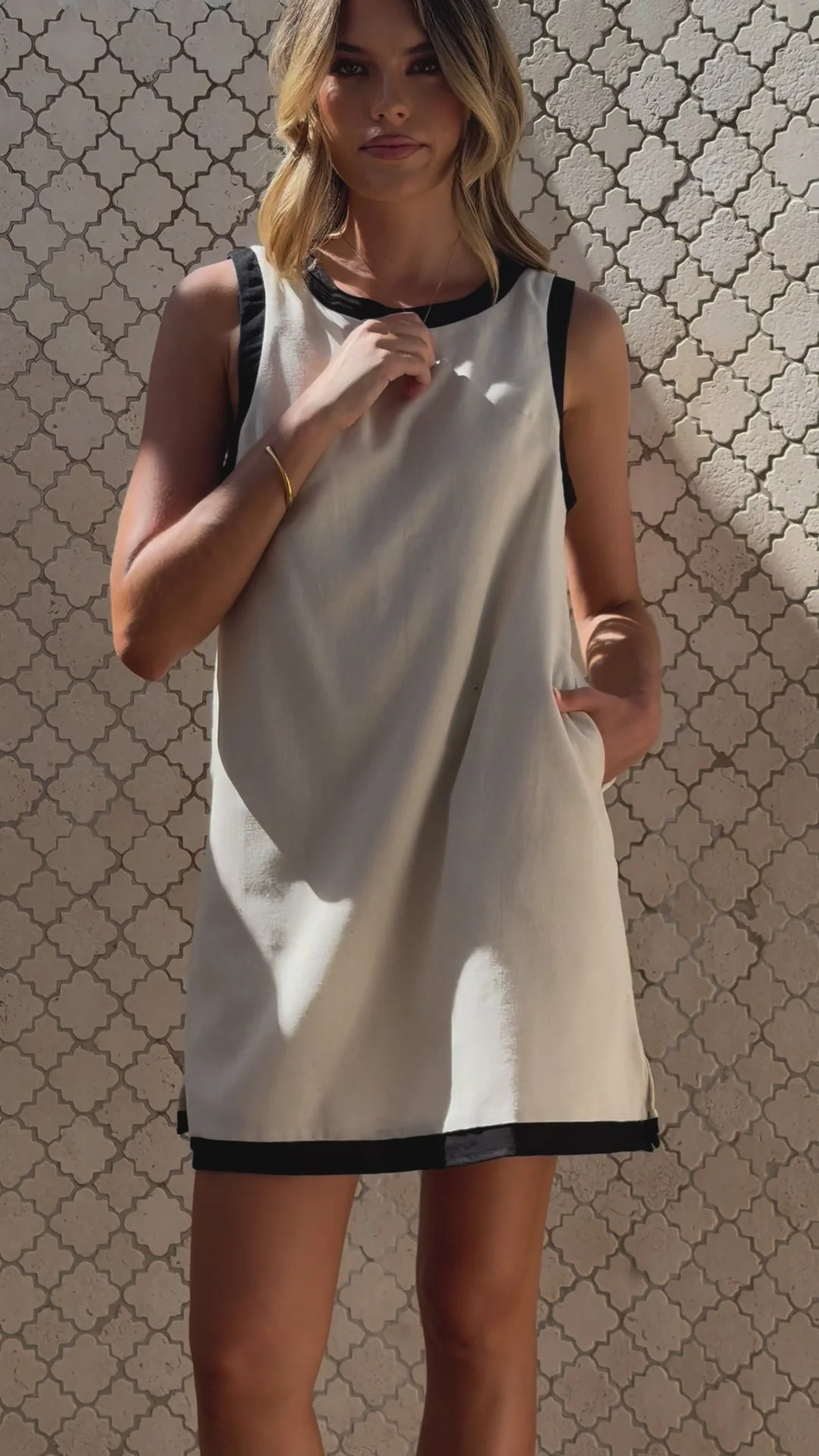 Amara Mini Dress - Oatmeal