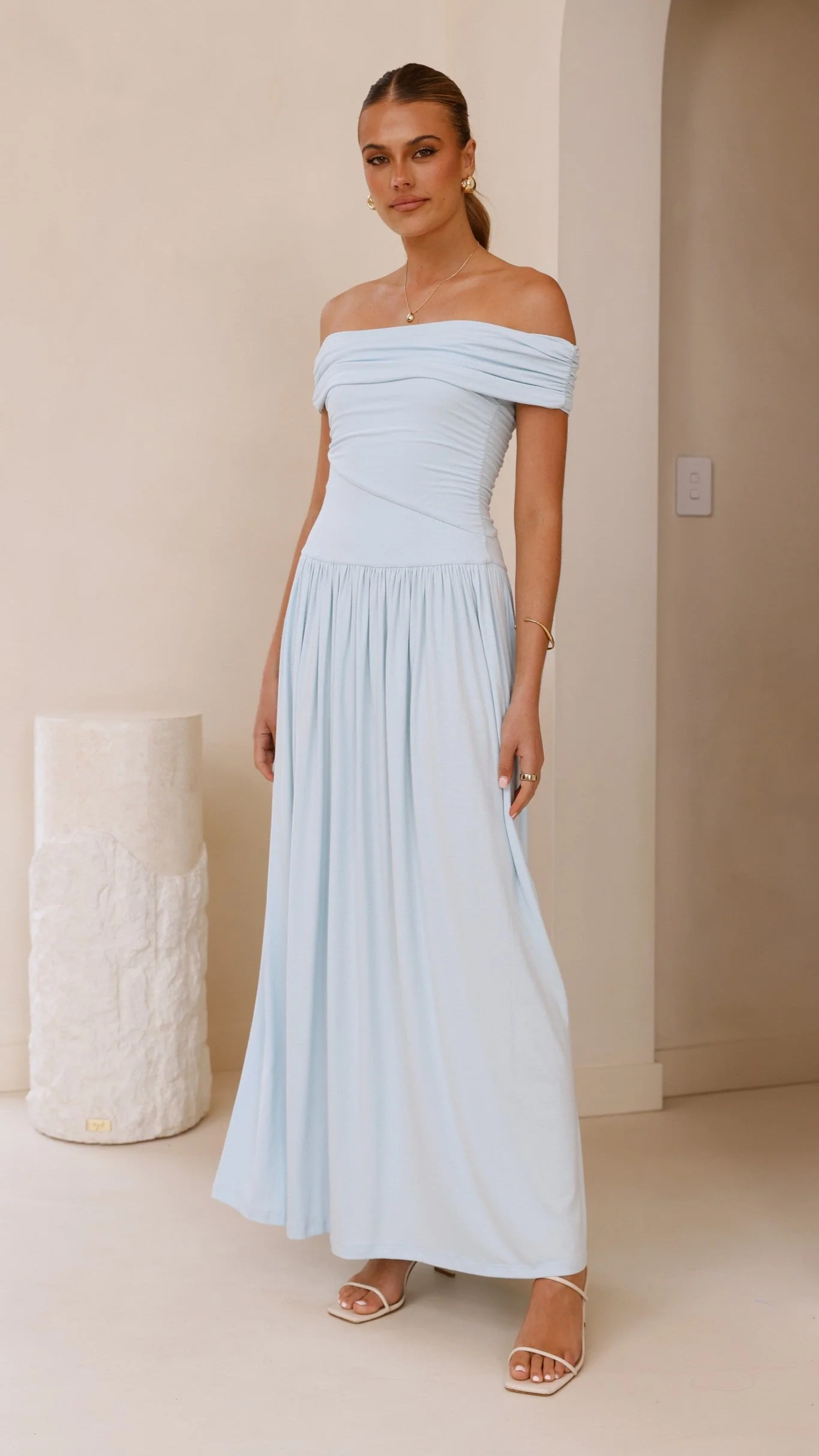 Manalla Maxi Dress - Sky Blue