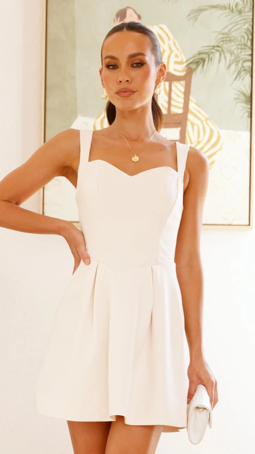 Ally Mini Dress - Cream