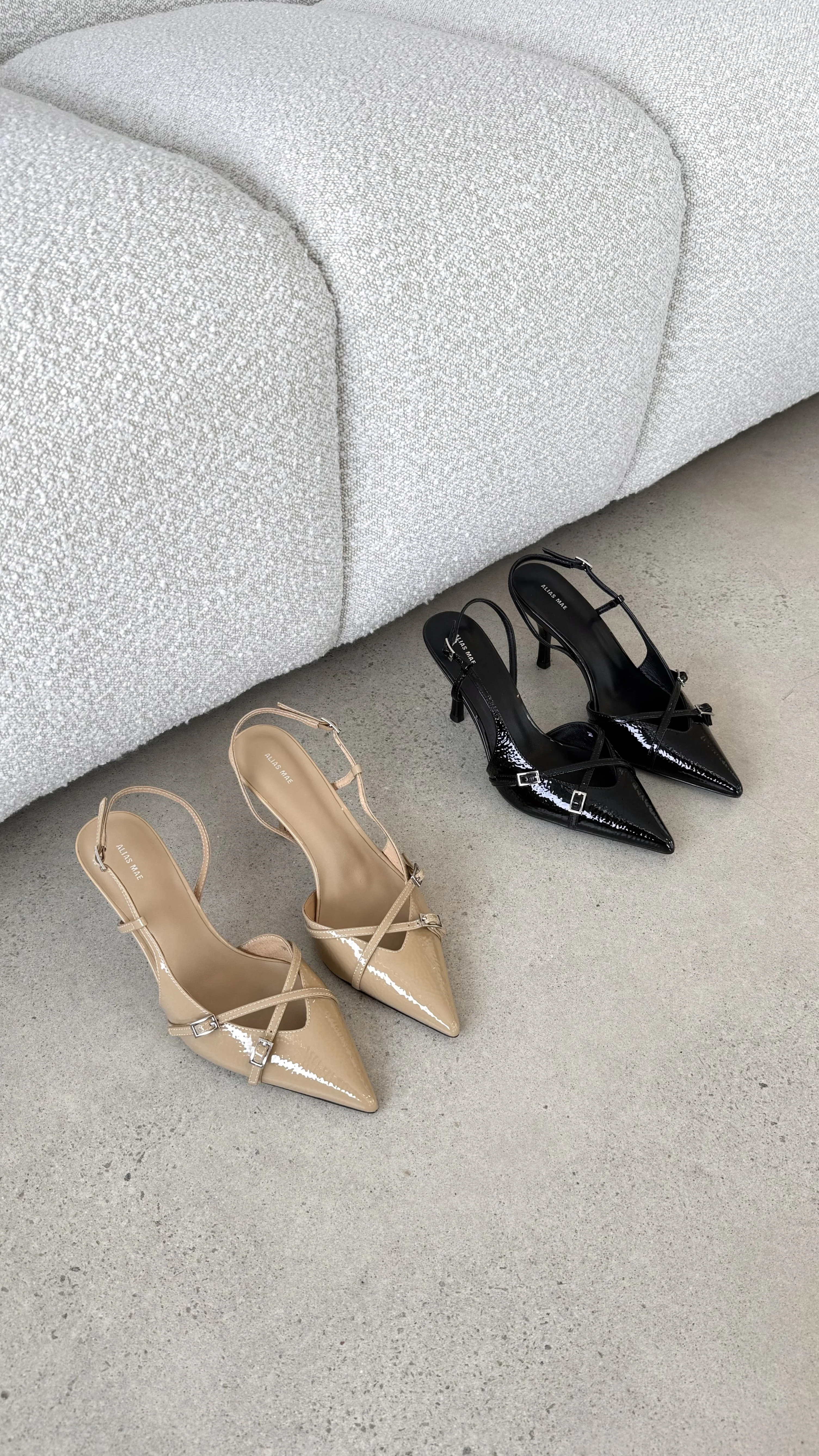 Faith Heel - Chai Crinkle Patent